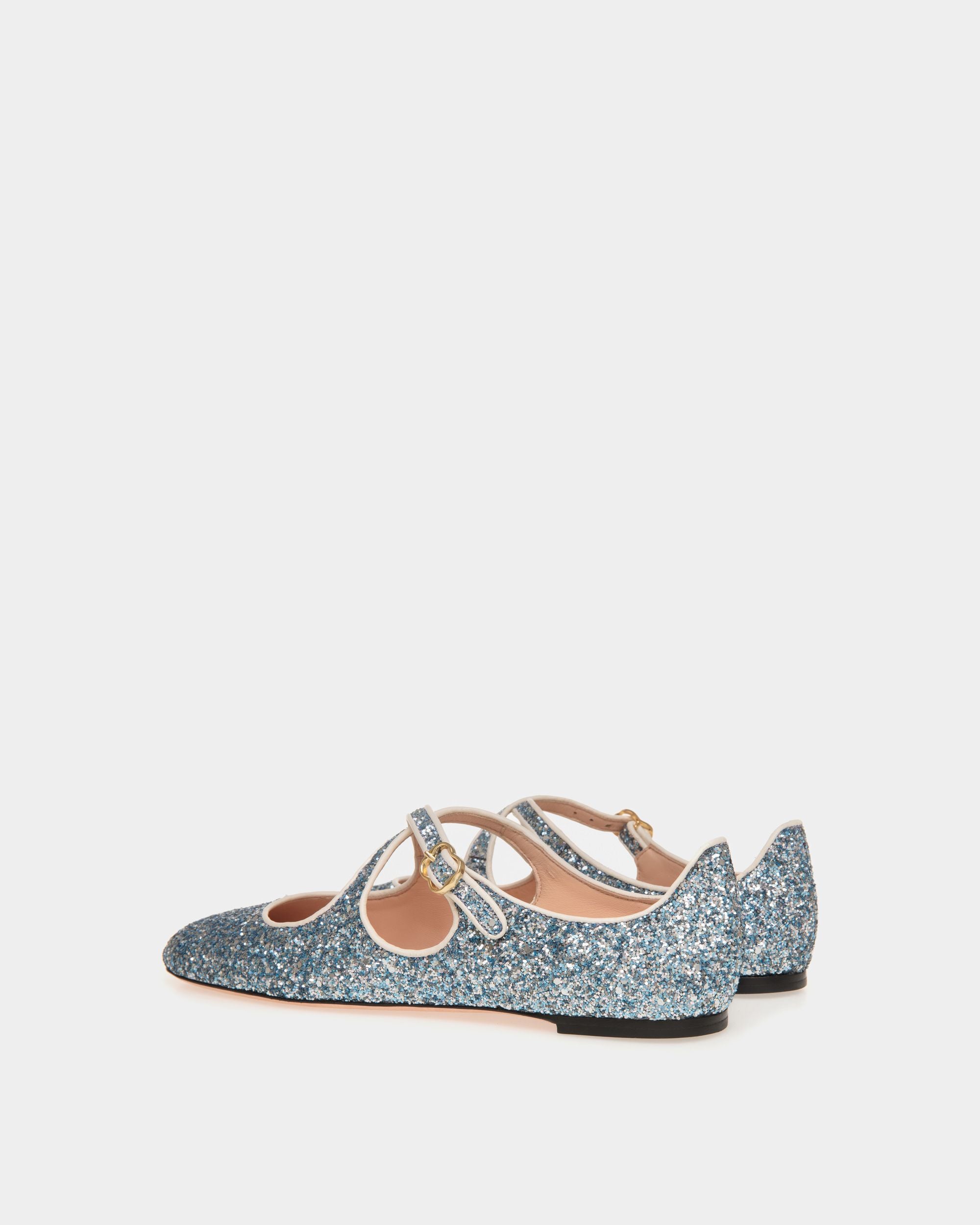 Ballyrina Ballerina Aus Glitzerstoff In Hellblau - Damen - Bally - 03