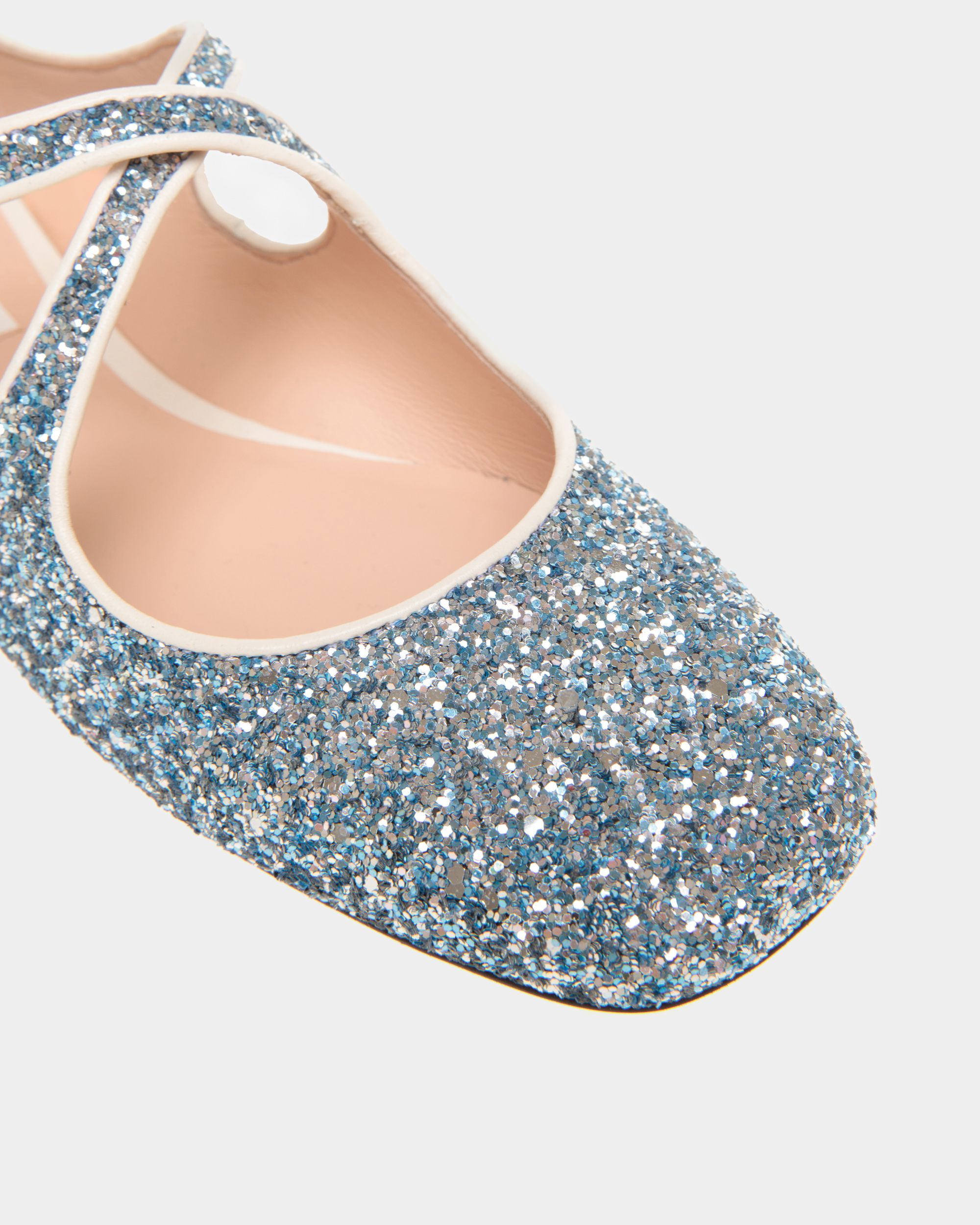 Ballyrina Ballerina Aus Glitzerstoff In Hellblau - Damen - Bally - 05