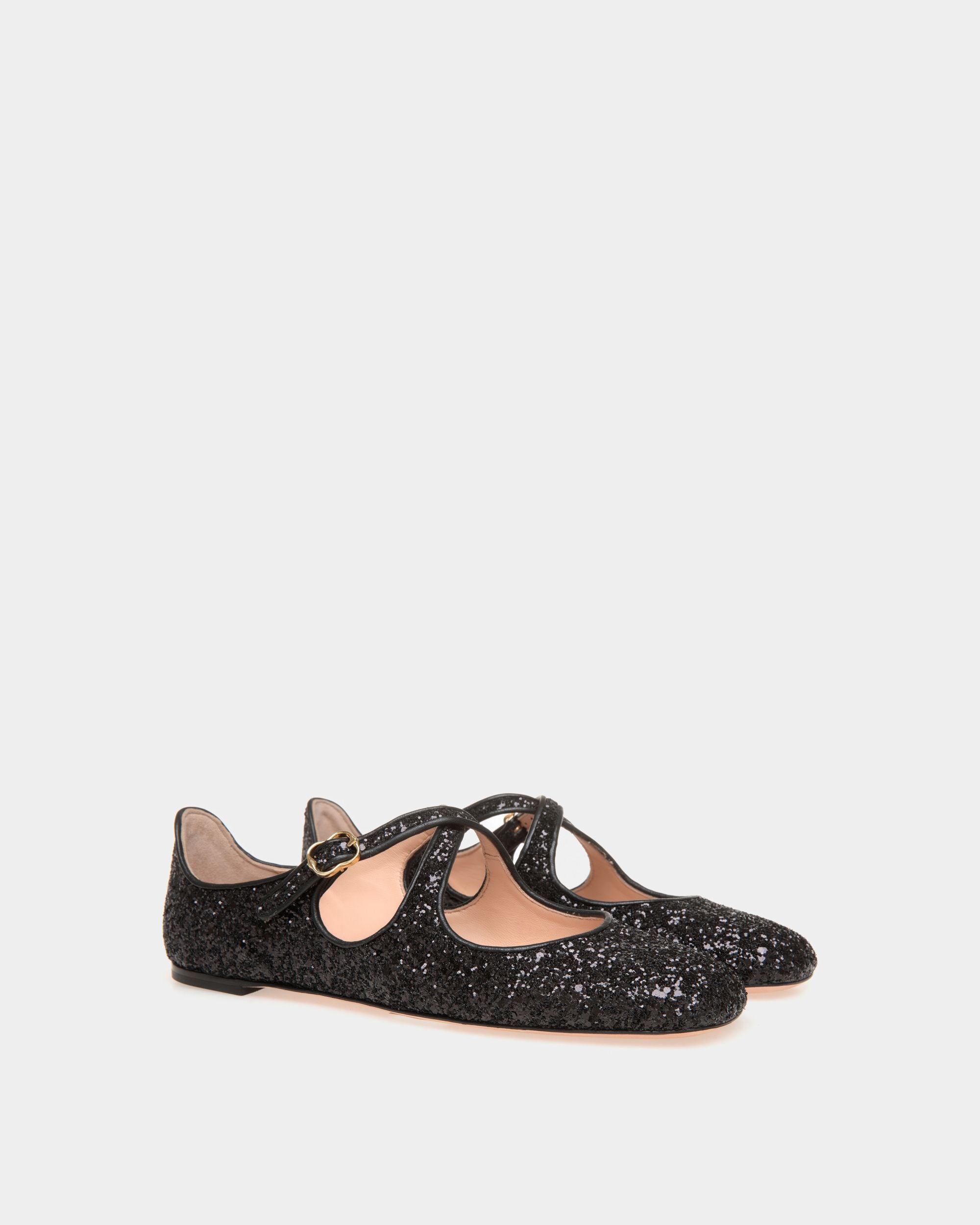 Ballyrina Ballerina Aus Glitzerstoff In Schwarz - Damen - Bally - 02