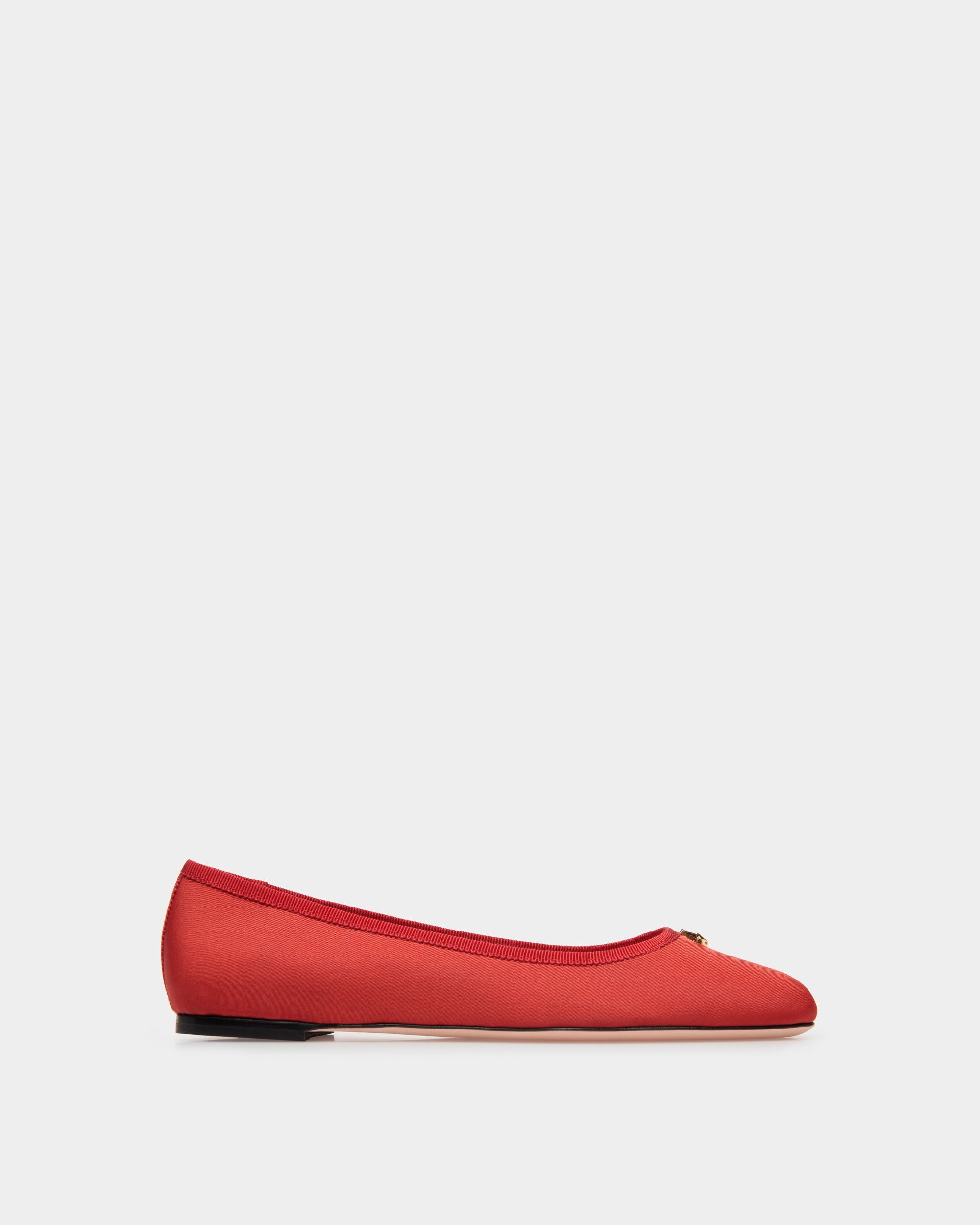 Ballyrina Ballerina Aus Rotem Seidenfaille - Damen - Bally - 01