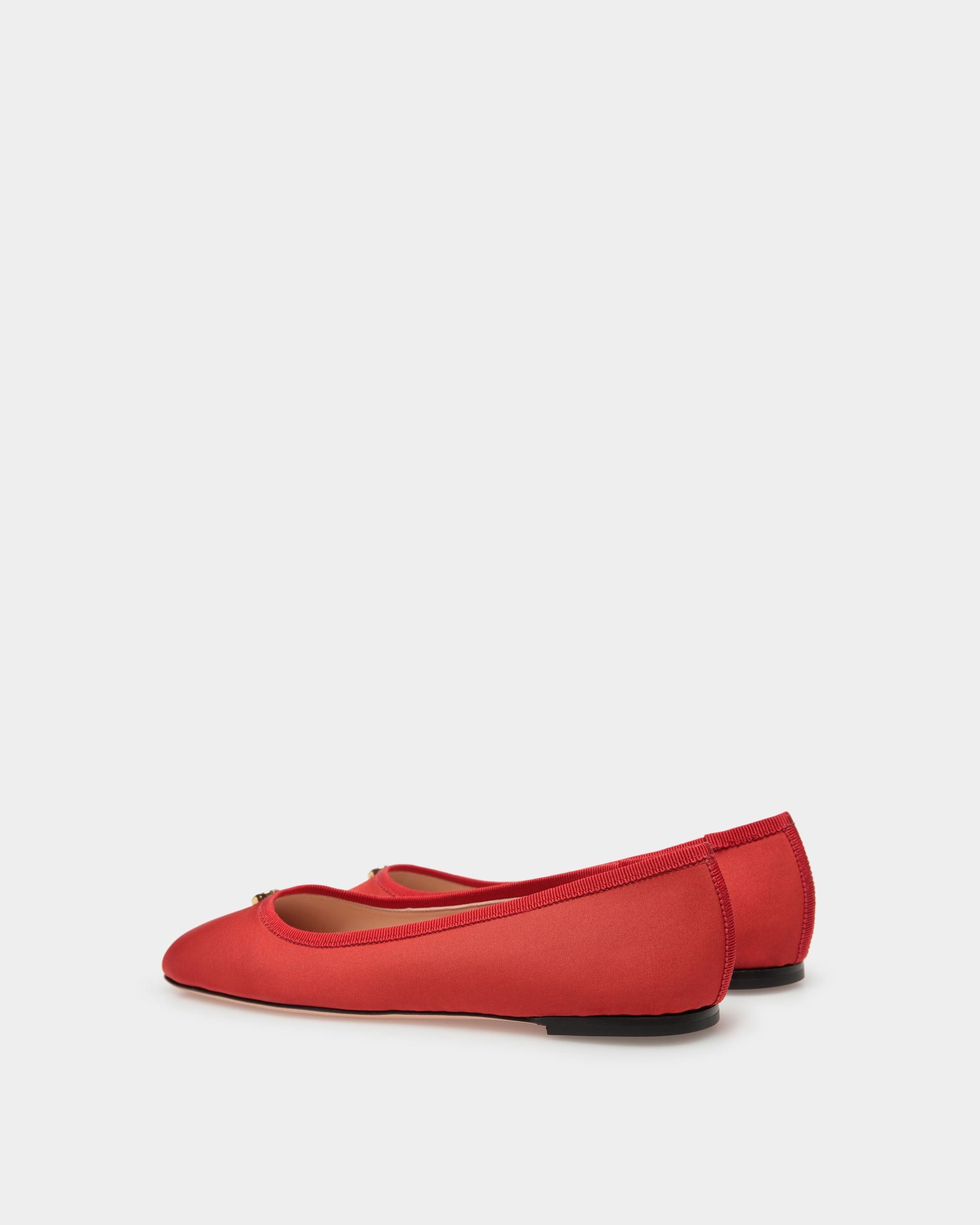 Ballyrina Ballerina Aus Rotem Seidenfaille - Damen - Bally - 03