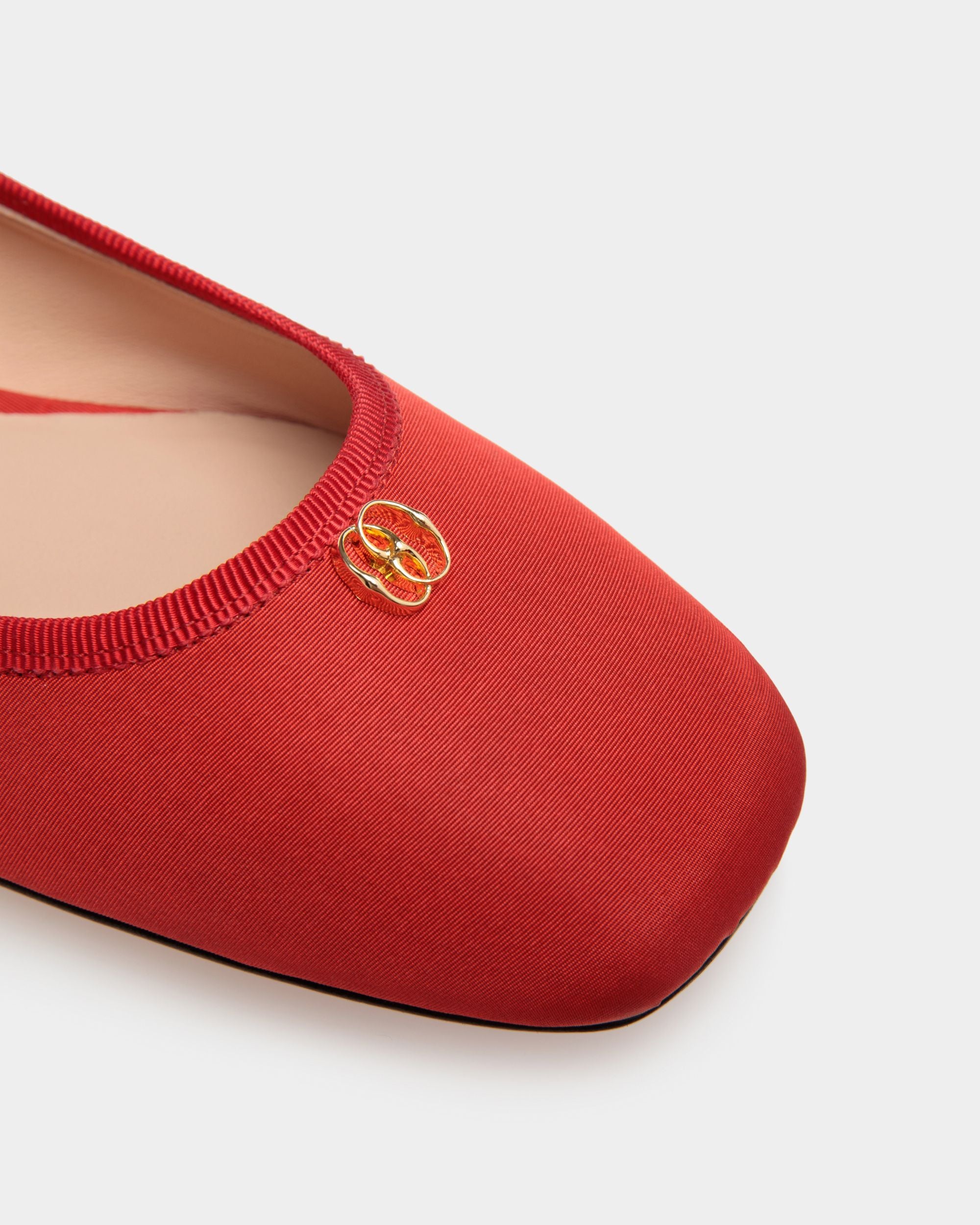 Ballyrina Ballerina Aus Rotem Seidenfaille - Damen - Bally - 05