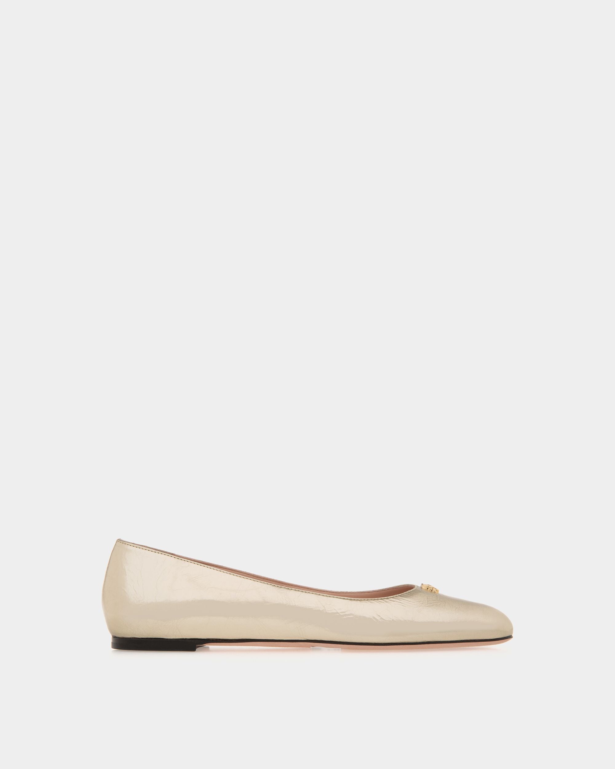 Ballyrina Ballerina Aus Metallic-Leder In Gold - Damen - Bally - 01