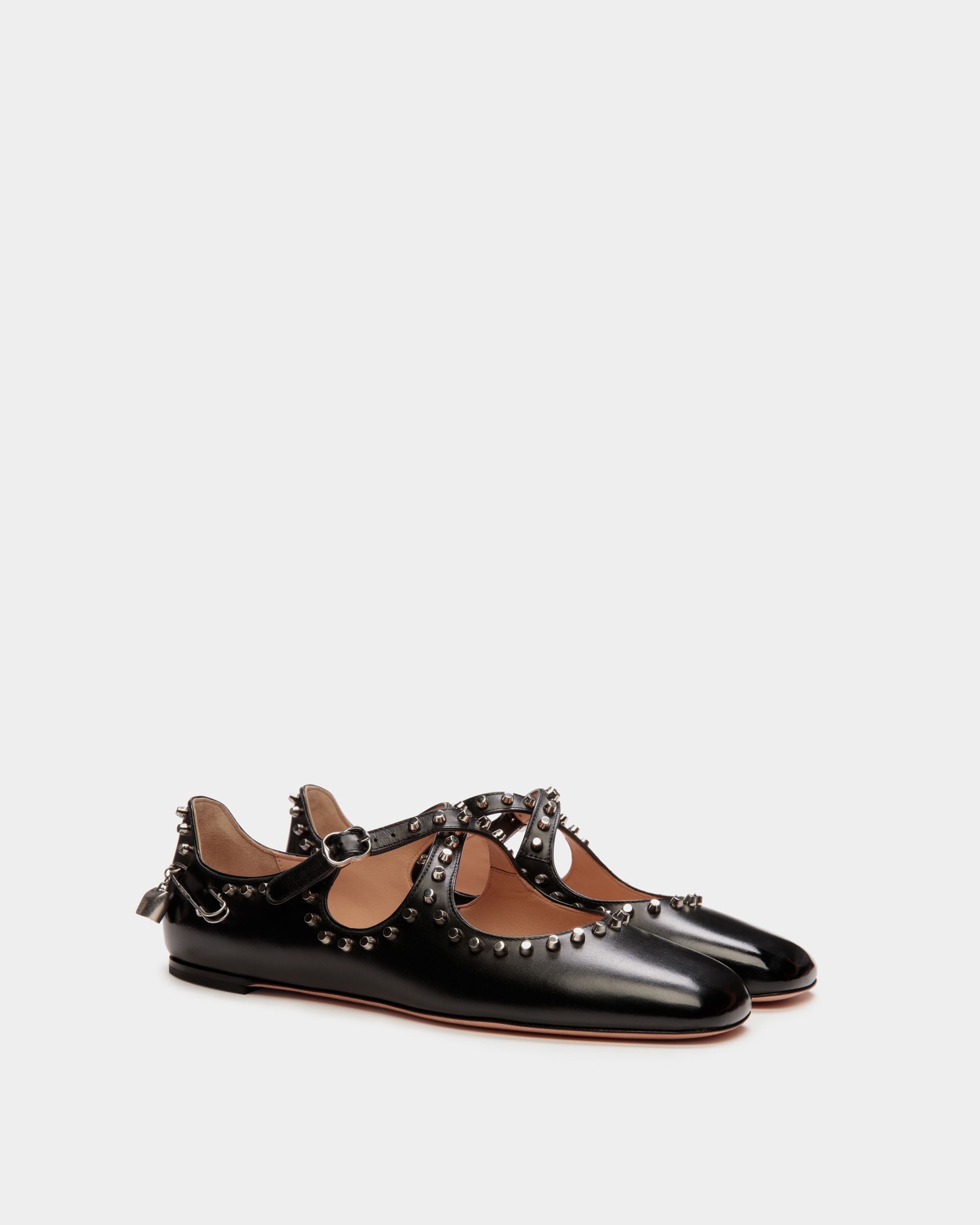 Ballyrina Ballerina Aus Schwarzem Leder - Damen - Bally - 03