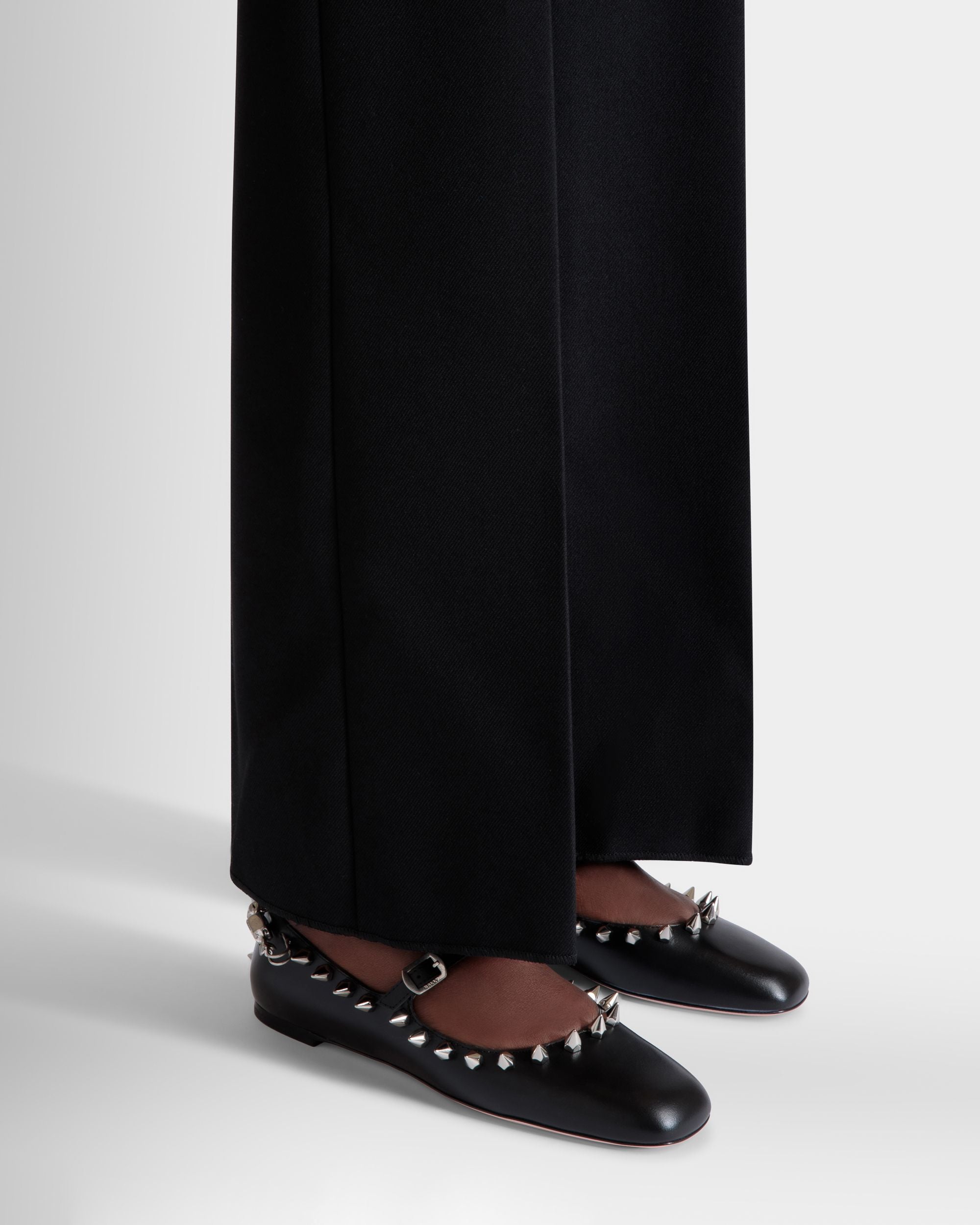 Ballyrina Mary-Jane Flat In Black Leather - Damen - Bally - 02
