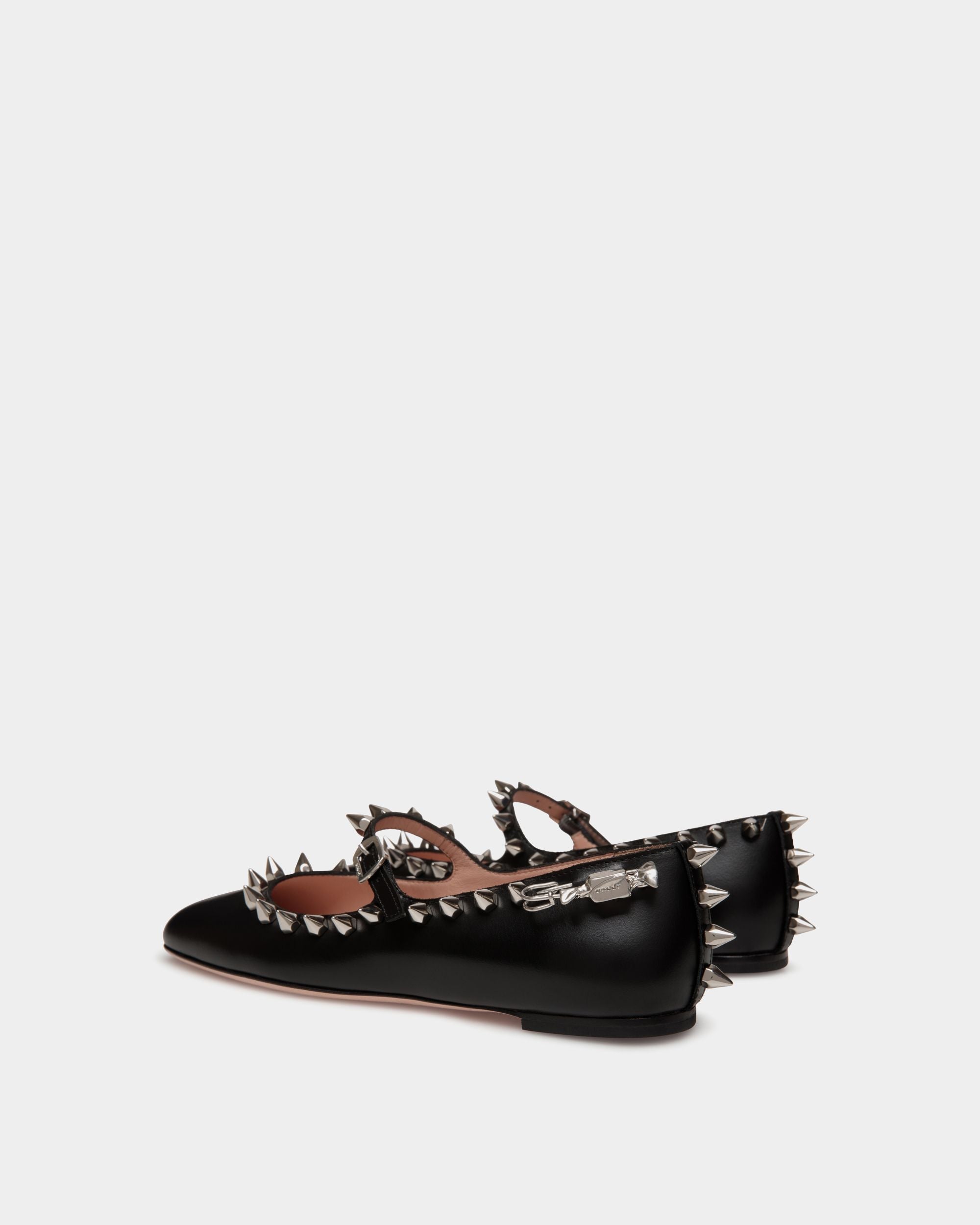 Ballyrina Mary-Jane Flat In Black Leather - Damen - Bally - 04