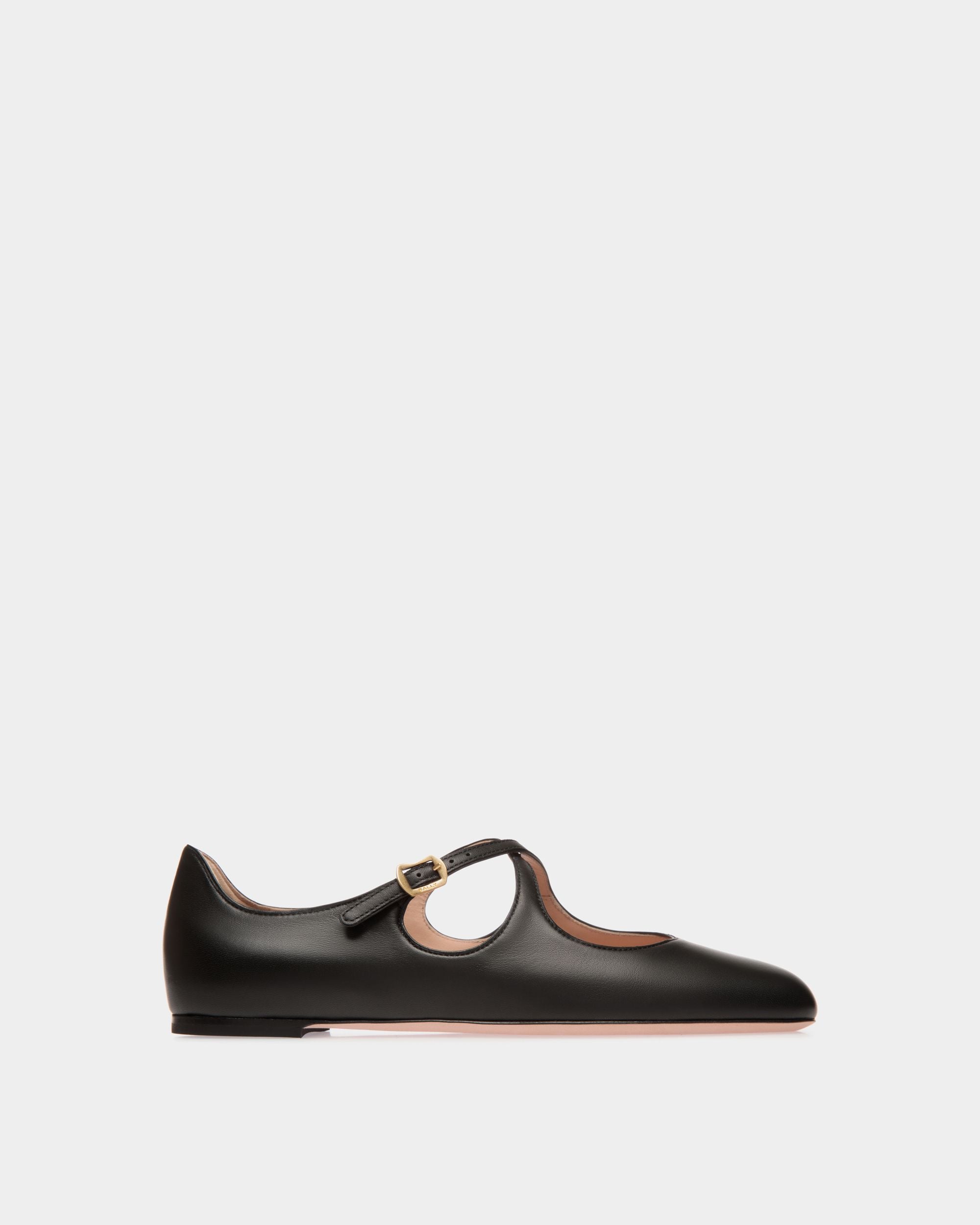 Ballyrina Ballerina Aus Schwarzem Leder - Damen - Bally - 01