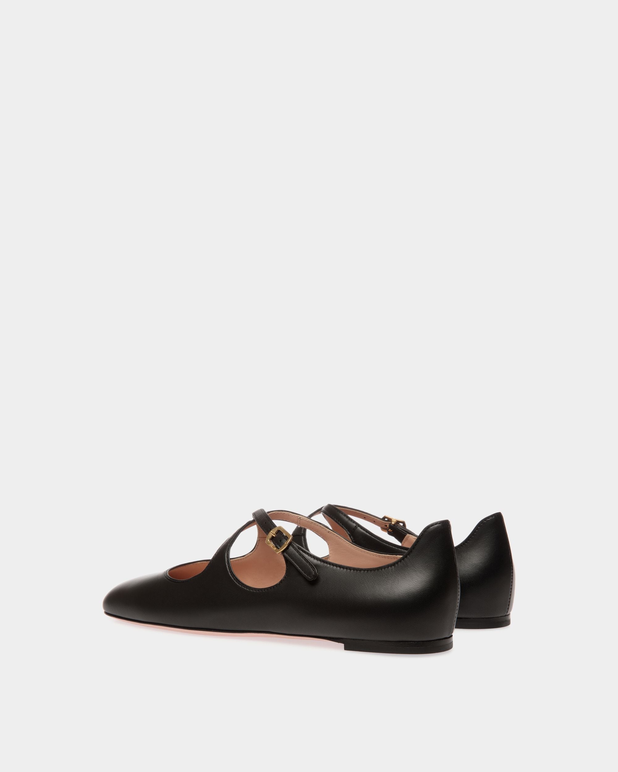 Ballyrina Ballerina Aus Schwarzem Leder - Damen - Bally - 04