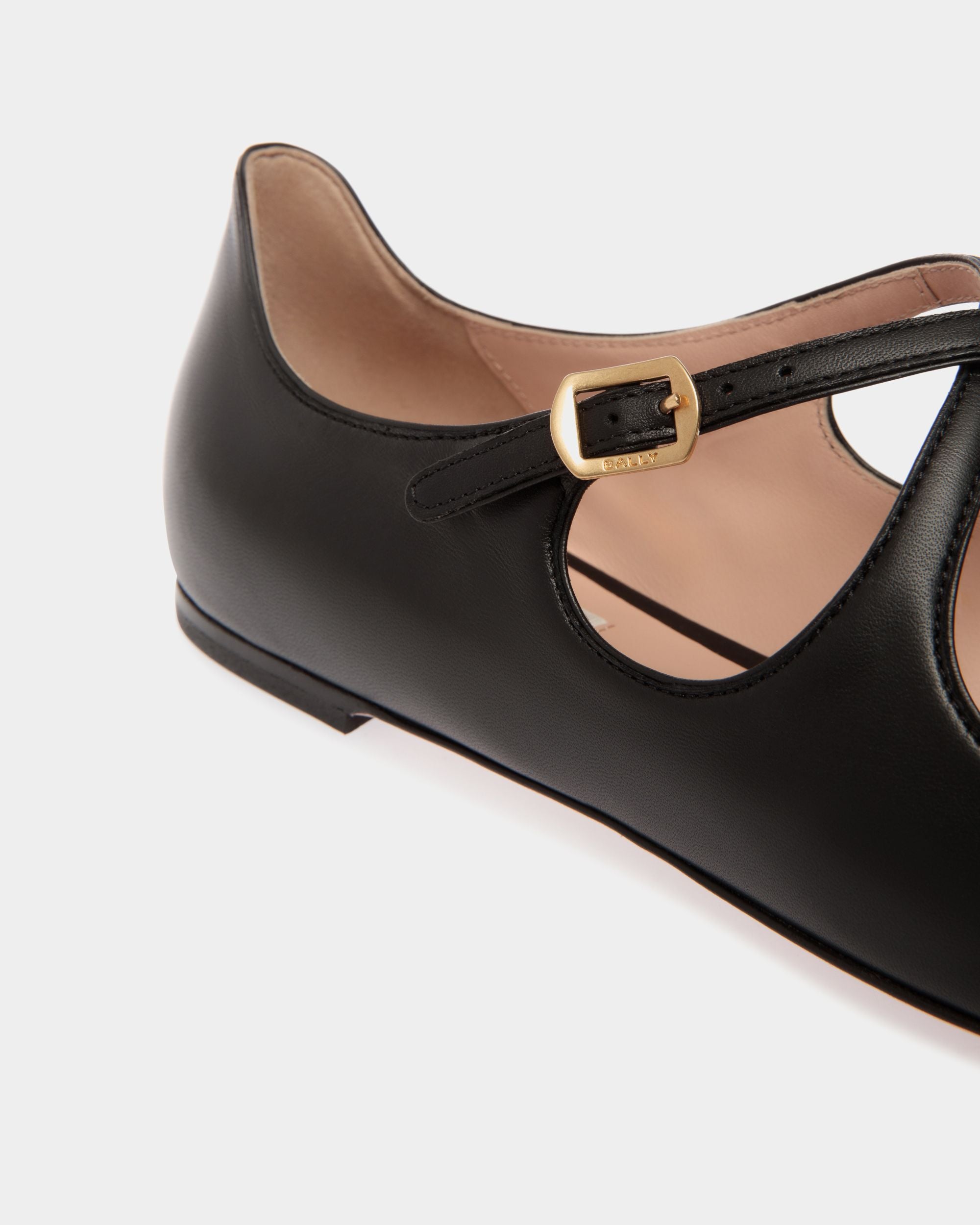 Ballyrina Ballerina Aus Schwarzem Leder - Damen - Bally - 06