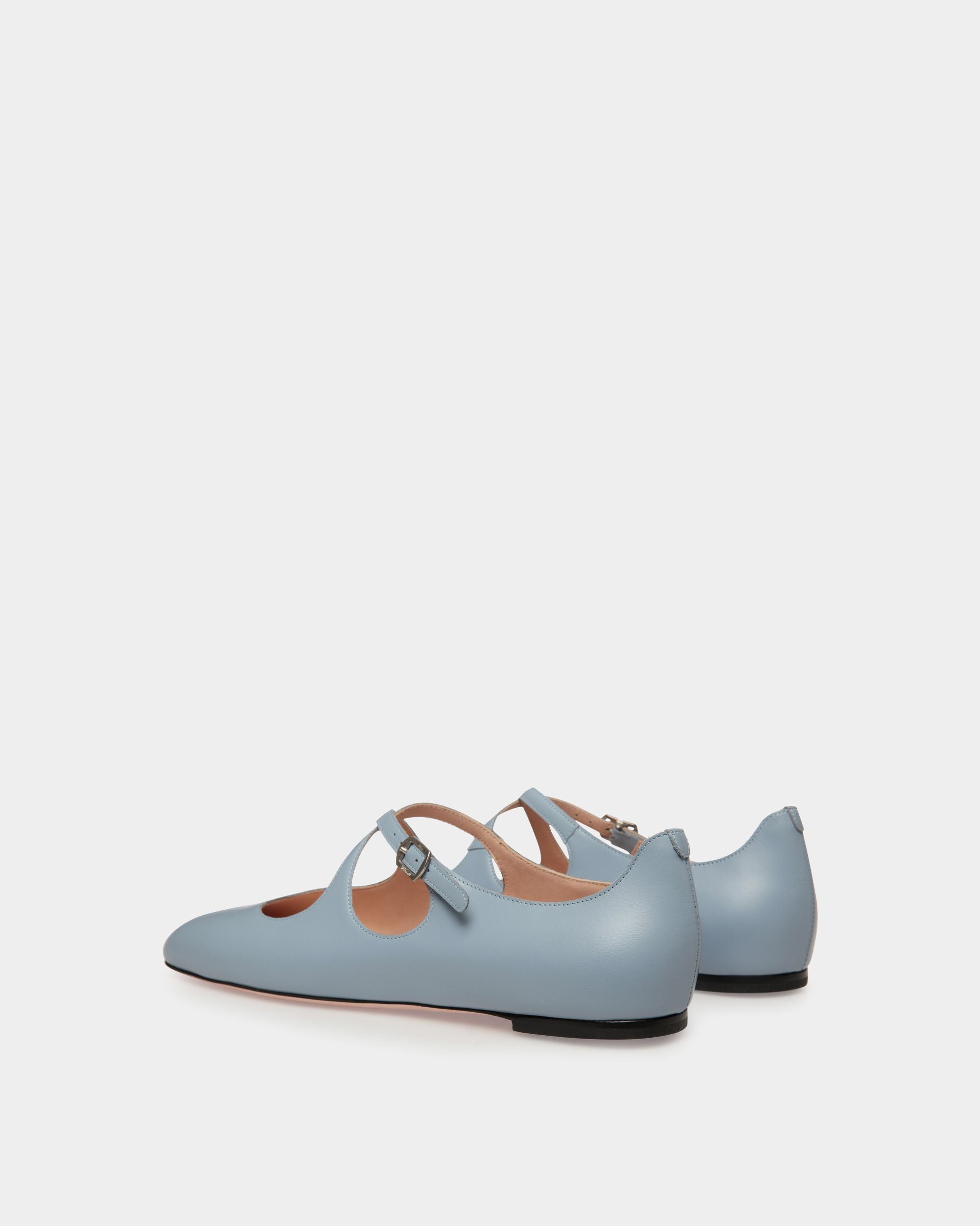 Ballyrina Ballerinas Aus Hellblauem Leder - Damen - Bally - 03
