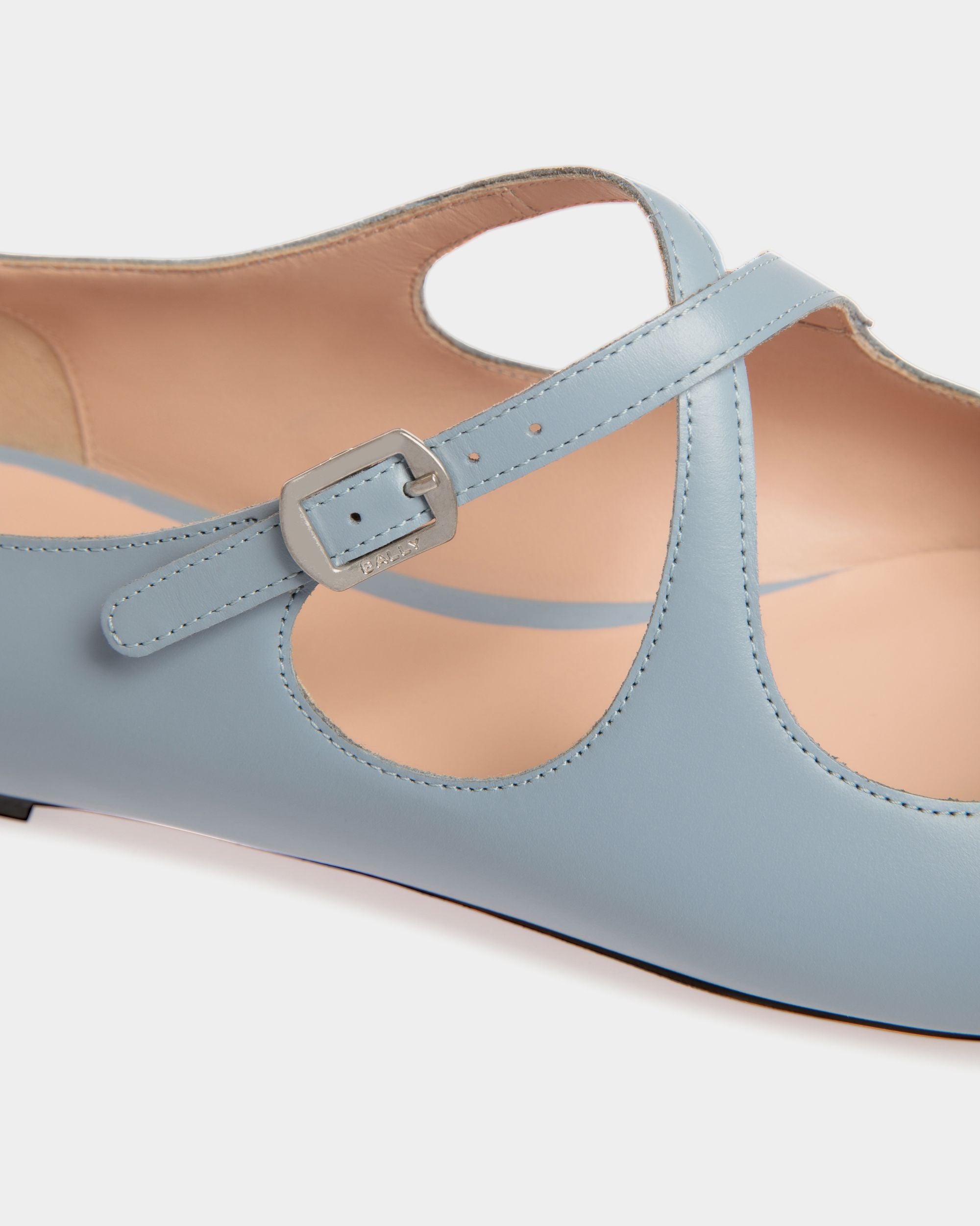 Ballyrina Ballerinas Aus Hellblauem Leder - Damen - Bally - 05