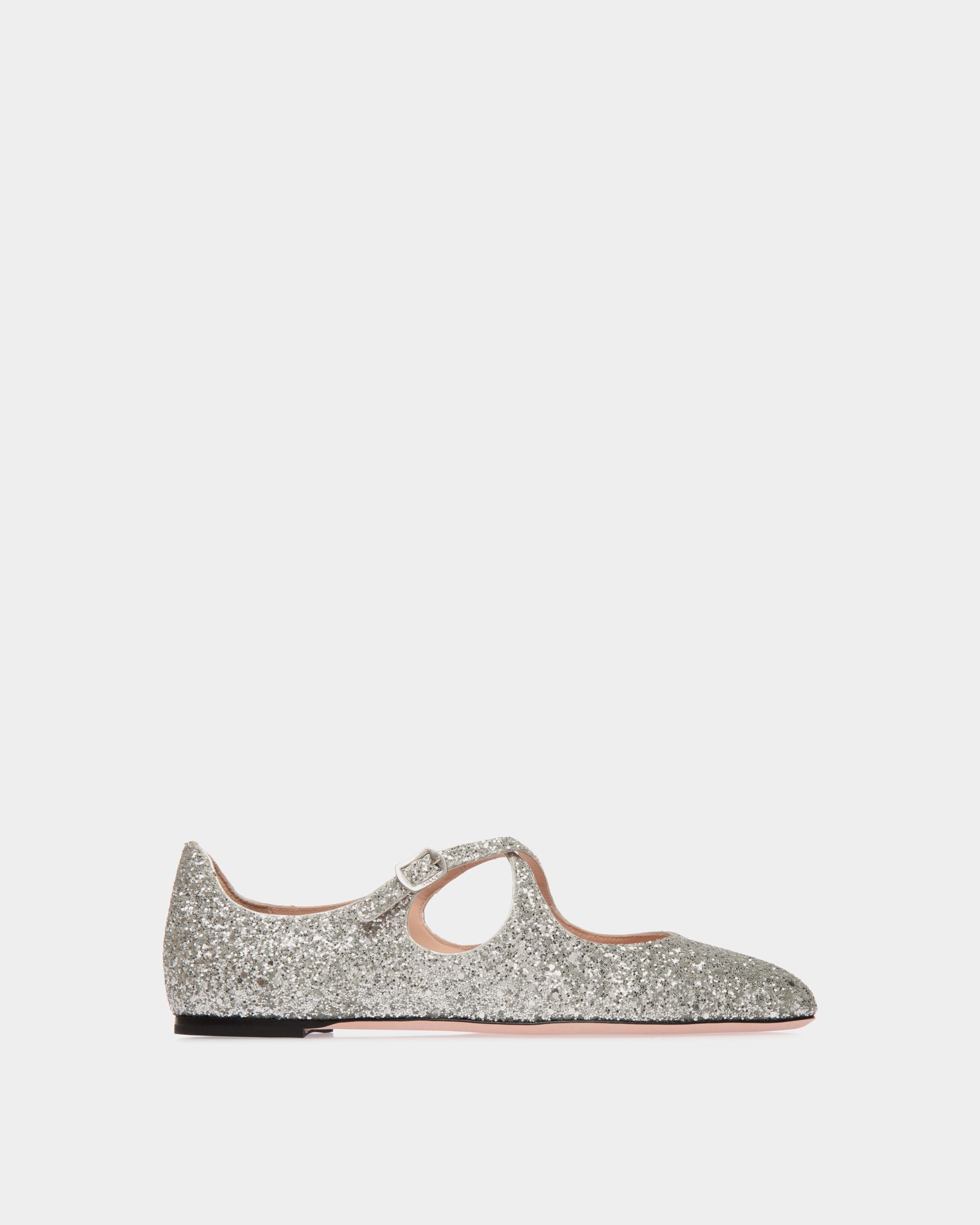 Ballyrina Ballerina Aus Glitzerstoff In Silber - Damen - Bally - 01