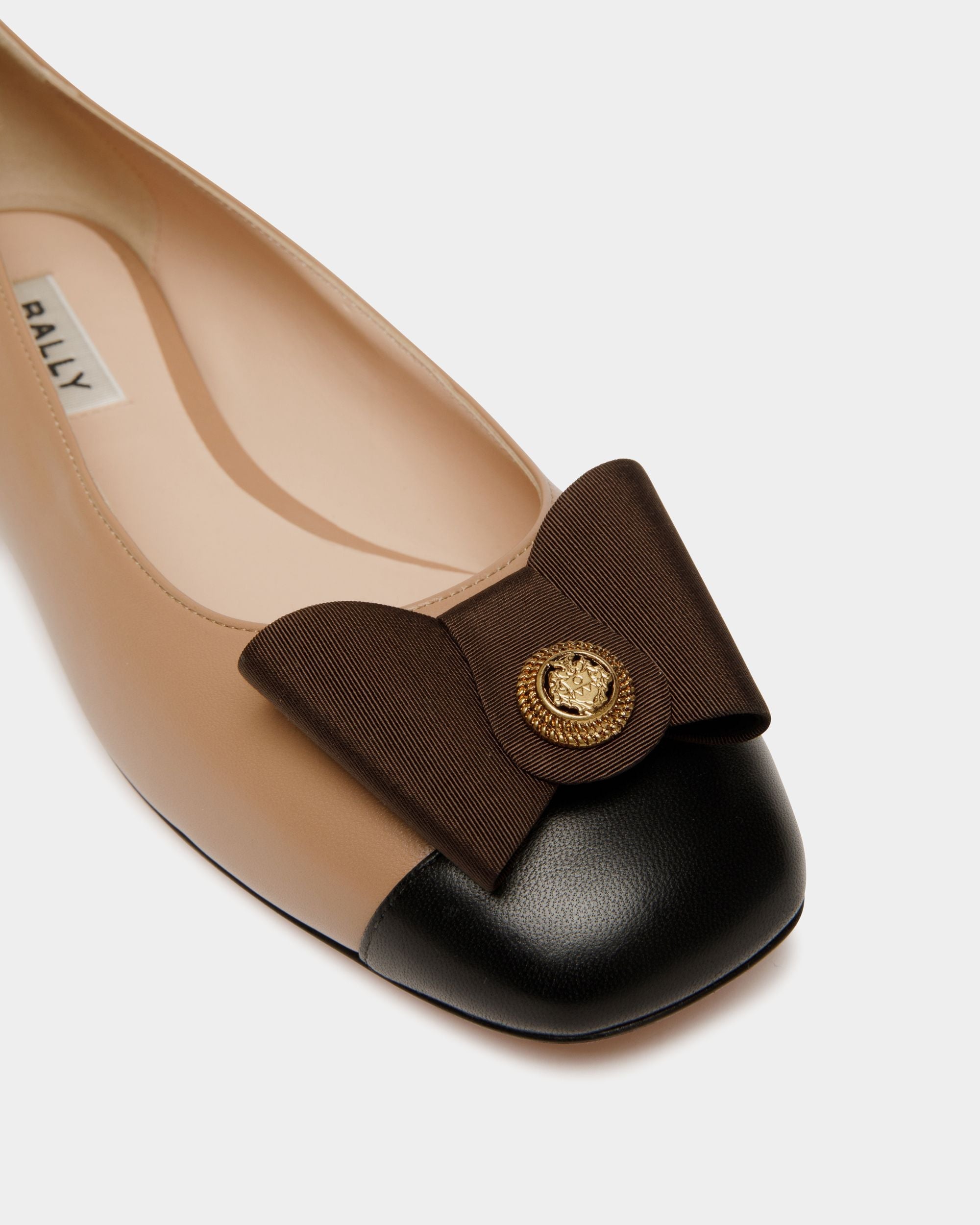 Ballerinas B-Bow Aus Leder In Praline Beige - Damen - Bally - 06