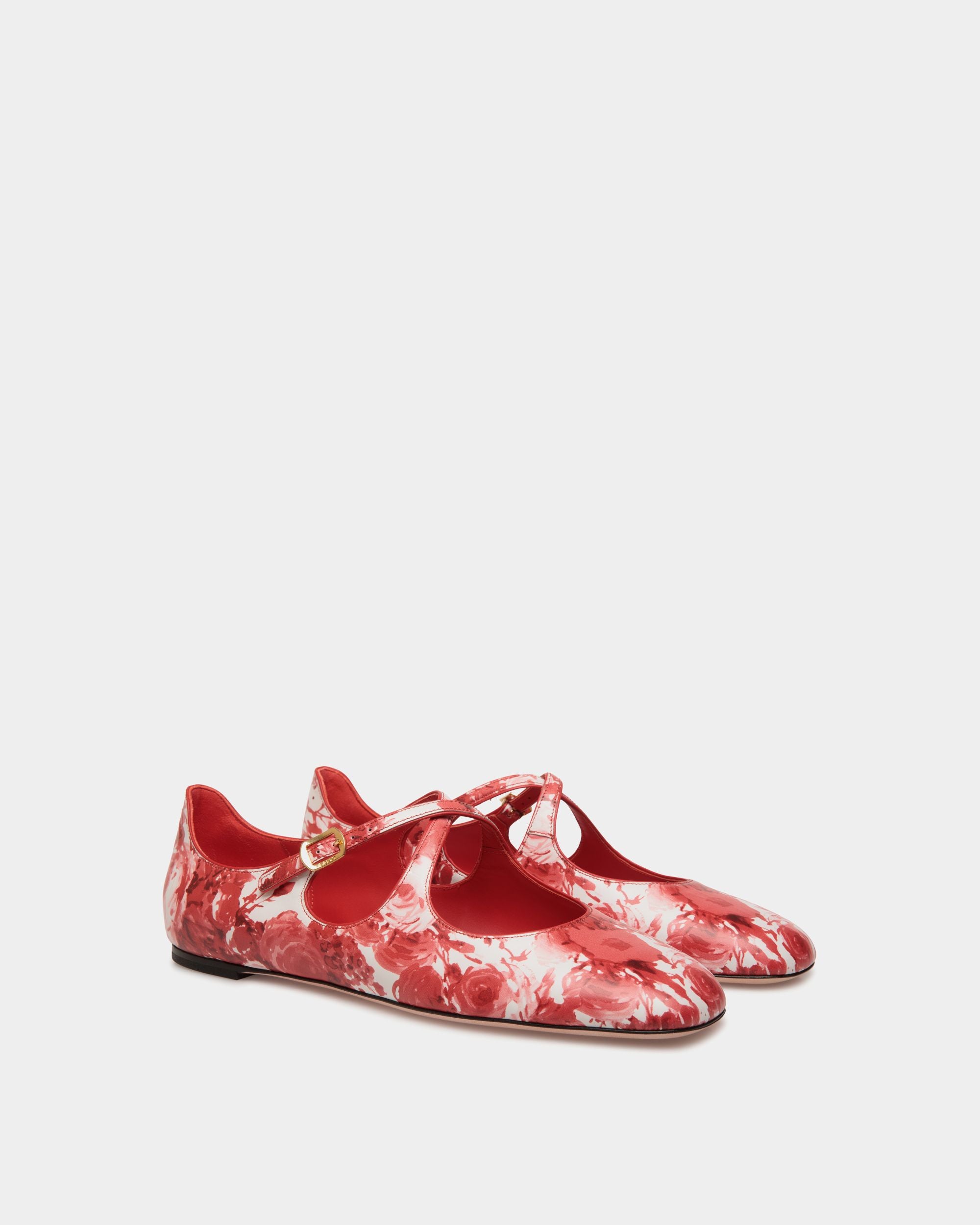 Ballyrina Ballerina Aus Leder In Rot - Damen - Bally - 03