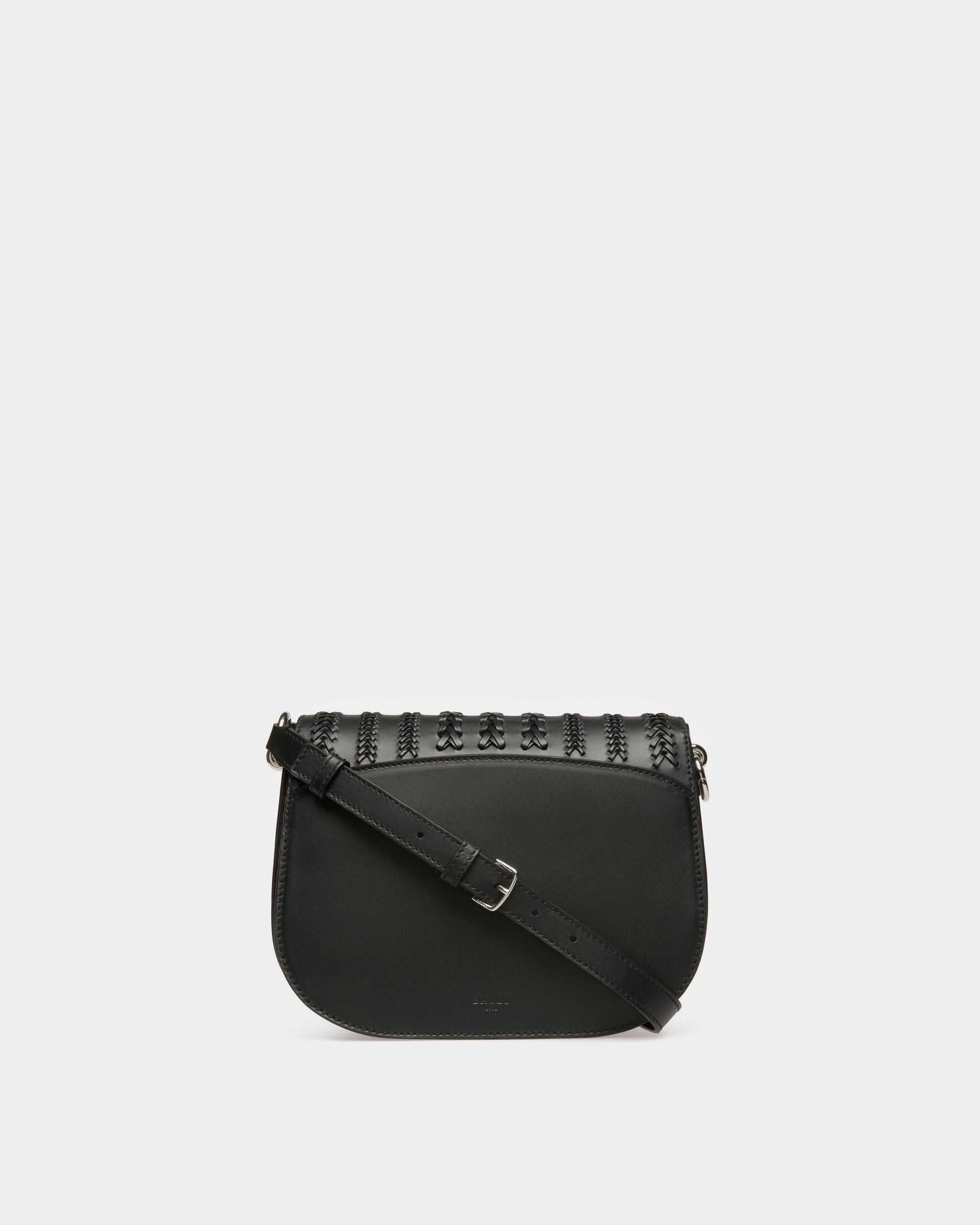 Beckie Umhängetasche Aus Schwarzem Leder - Damen - Bally - 03