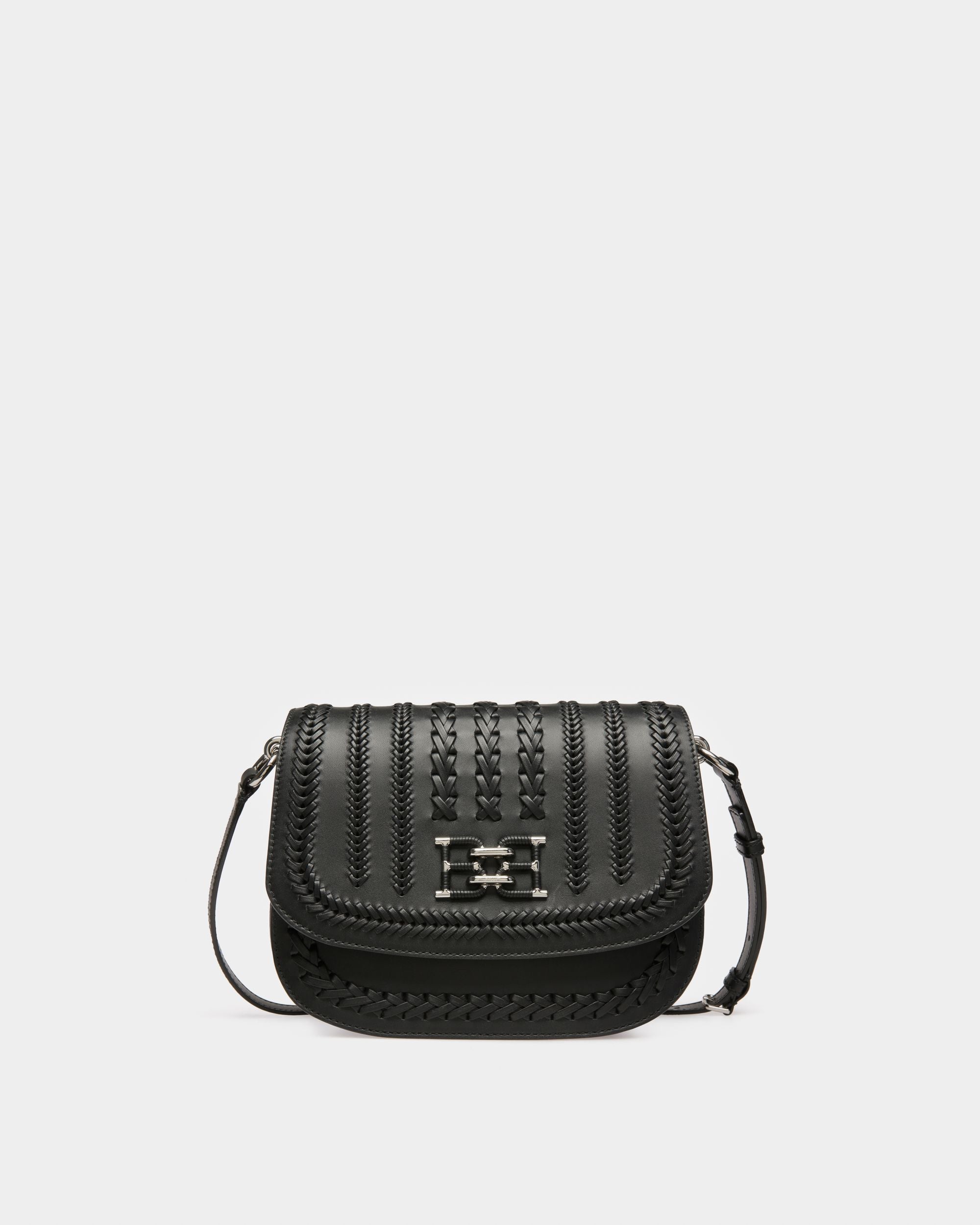 Beckie Umhängetasche Aus Schwarzem Leder - Damen - Bally - 05