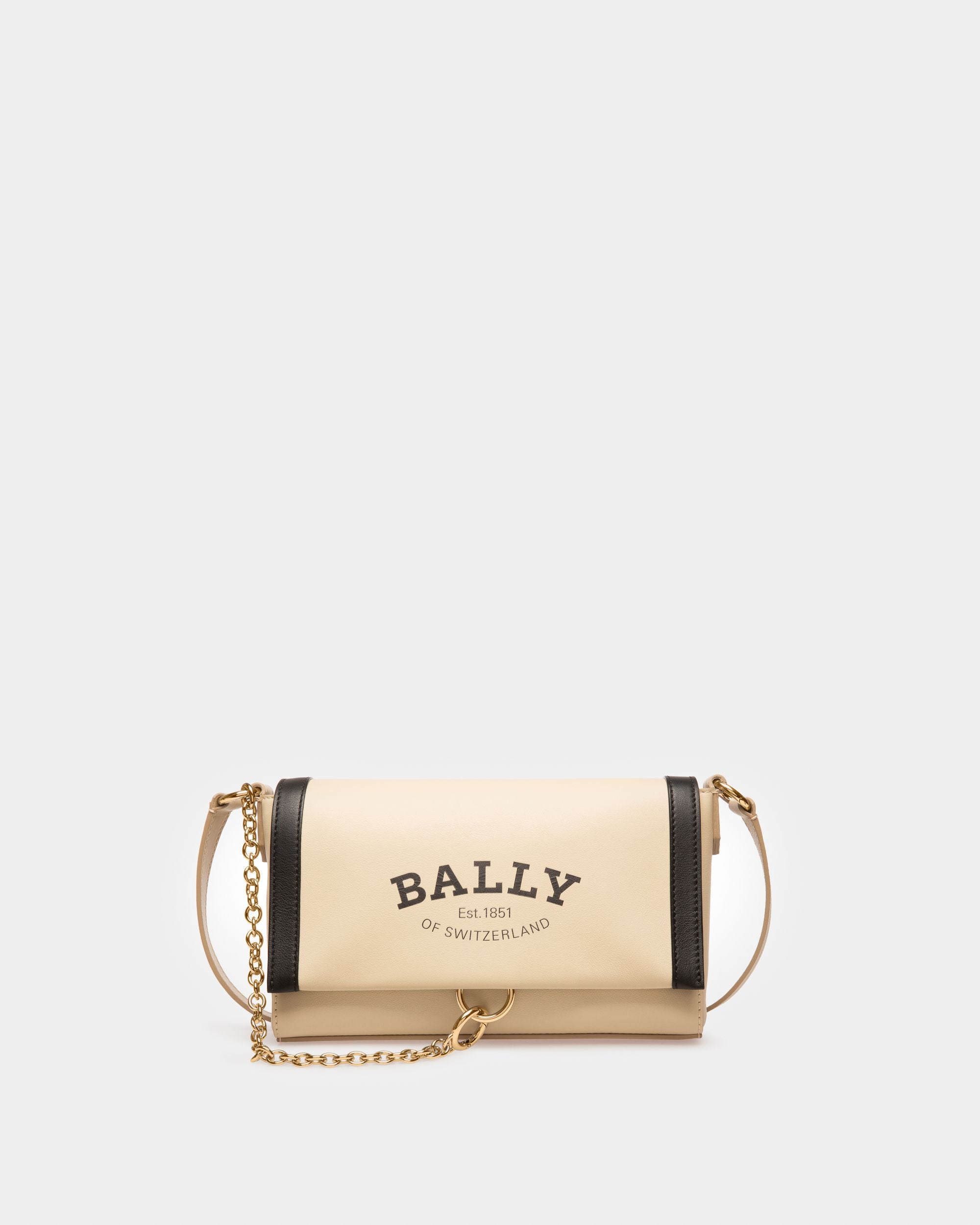 Cybrel Umhängetasche Aus Leder In Fossil Und Schwarz - Damen - Bally - 01