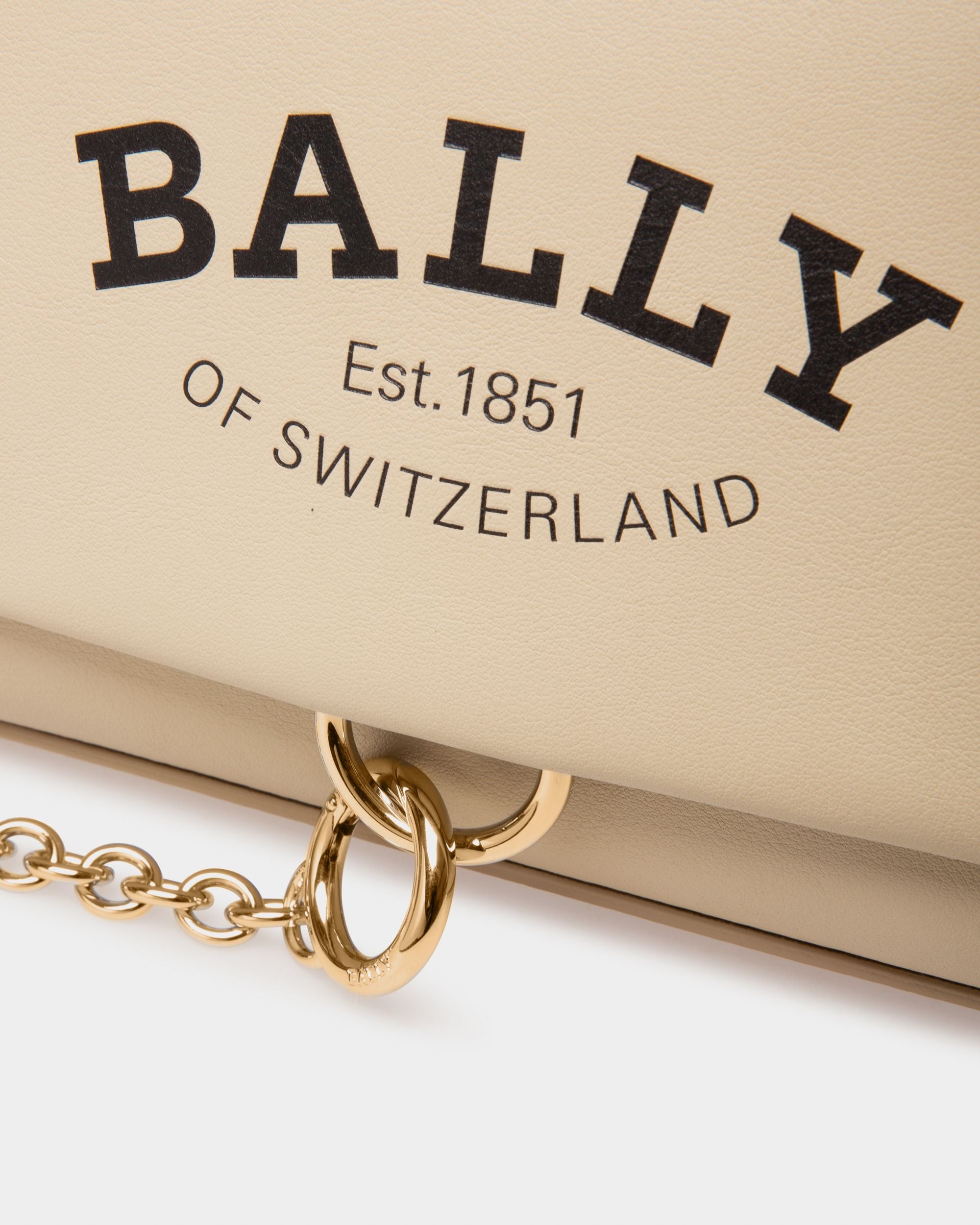 Cybrel Umhängetasche Aus Leder In Fossil Und Schwarz - Damen - Bally - 04