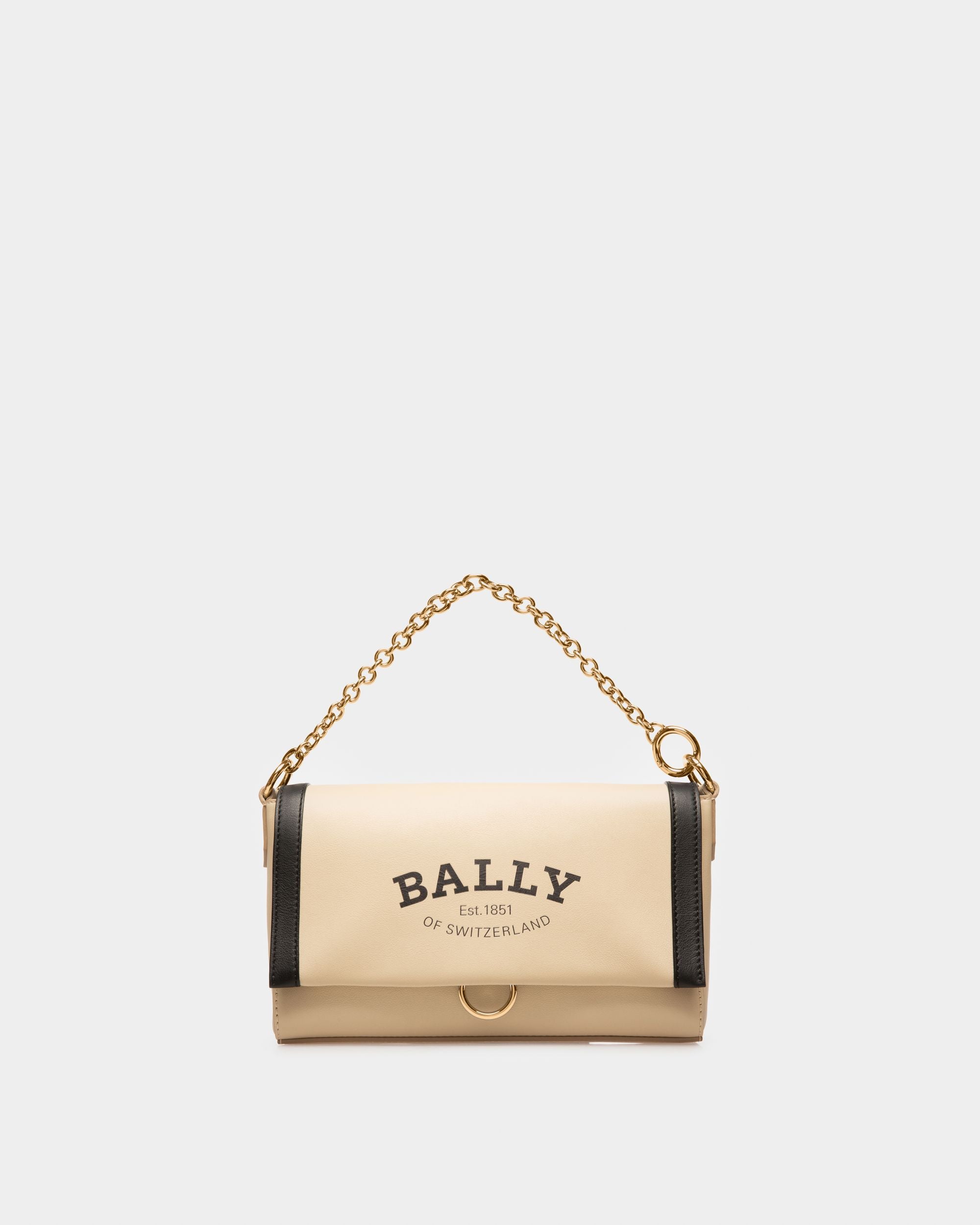 Cybrel Umhängetasche Aus Leder In Fossil Und Schwarz - Damen - Bally - 06