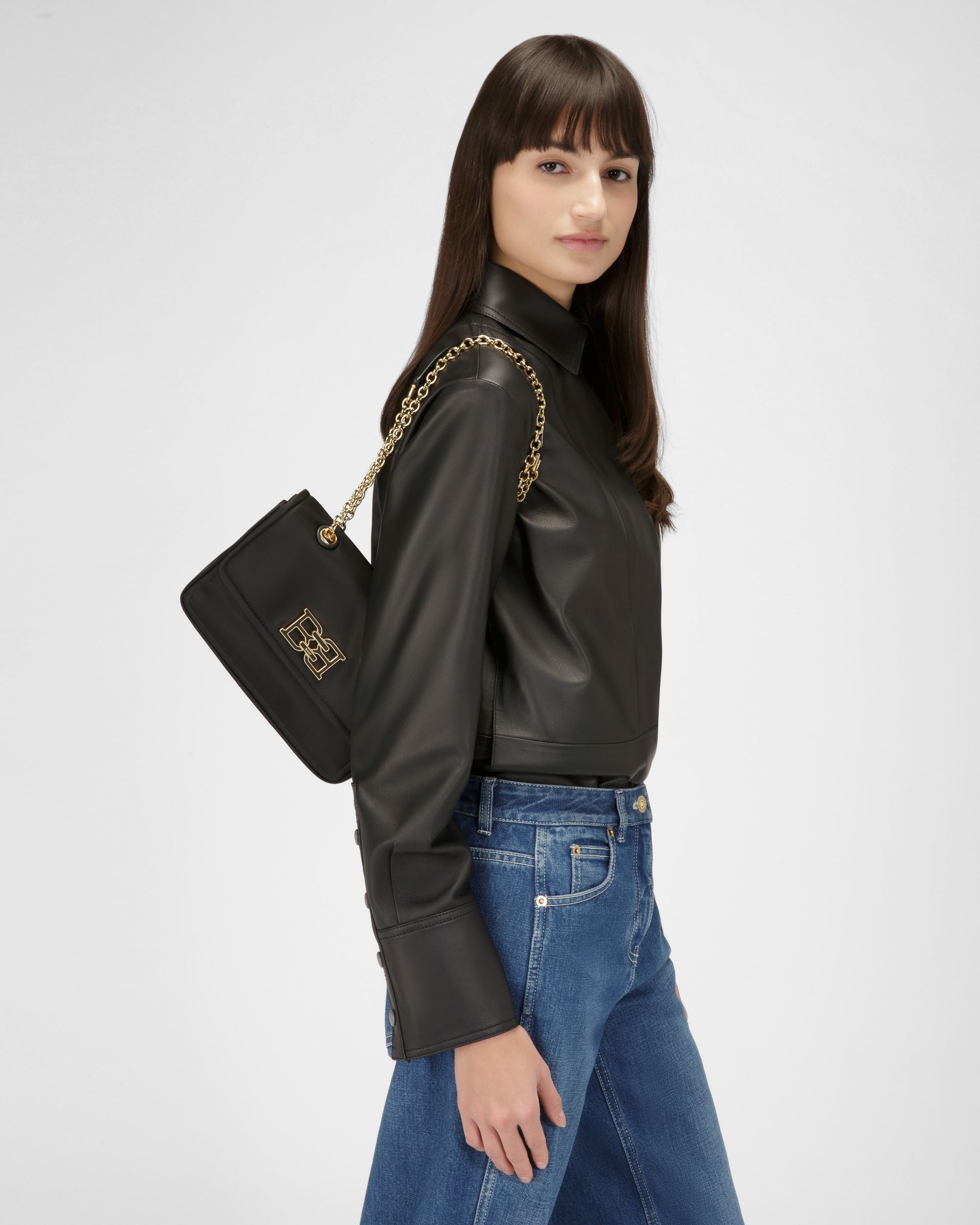 Ehrin Umhängetasche Aus Schwarzem Nylon - Damen - Bally - 02