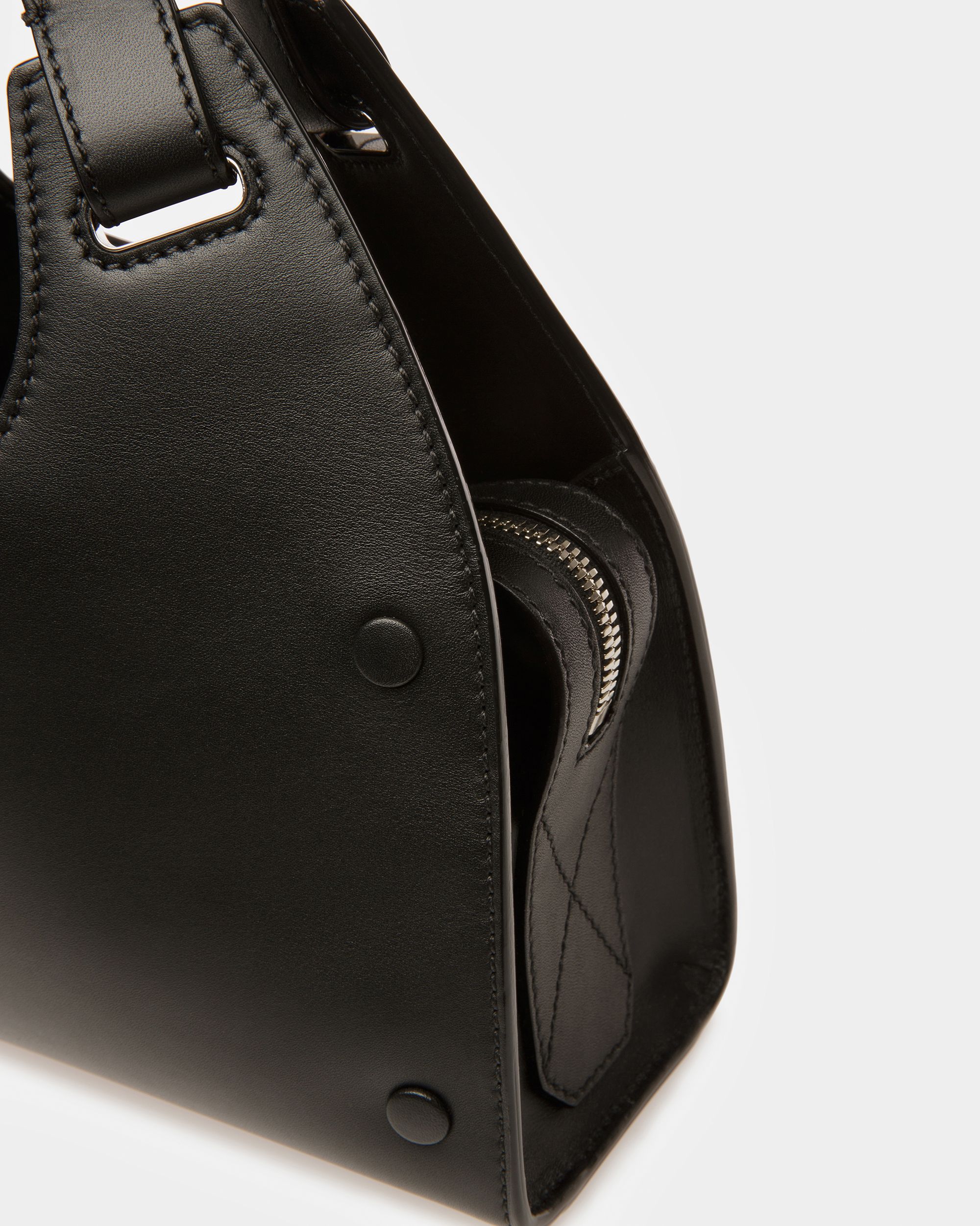 Ahres Klein Schultertasche Aus Leder In Schwarz - Damen - Bally - 05