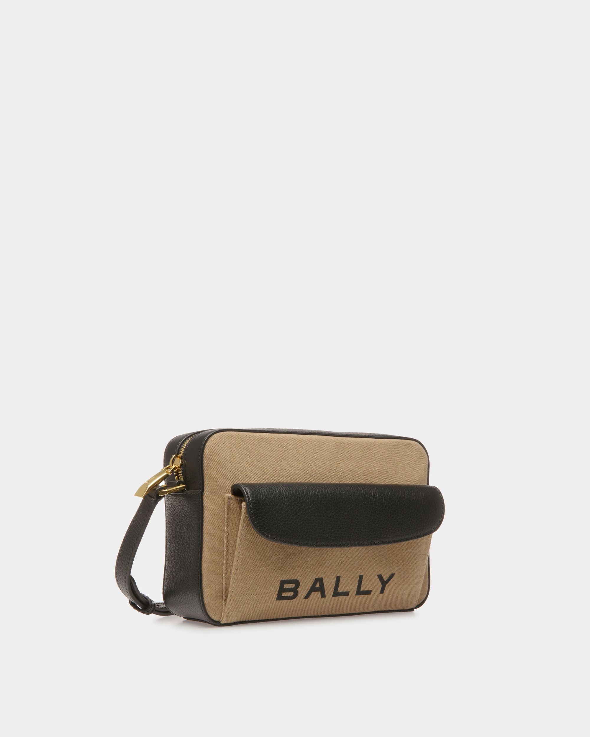 Bar Umhängetasche Aus Stoff in Sand und Schwarz - Damen - Bally - 03