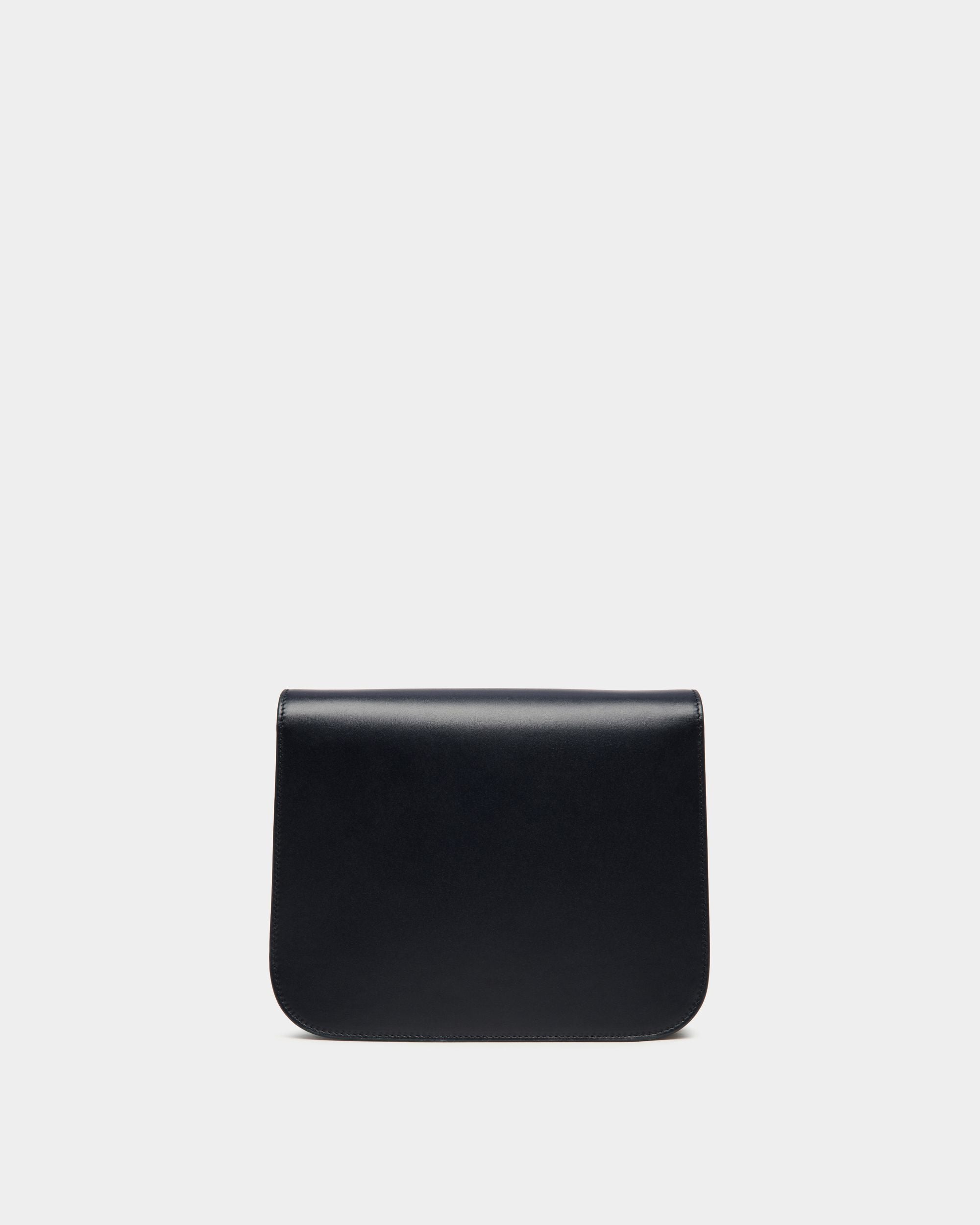 Ollam Umhängetasche Aus Leder In Navy Blue - Damen - Bally - 02