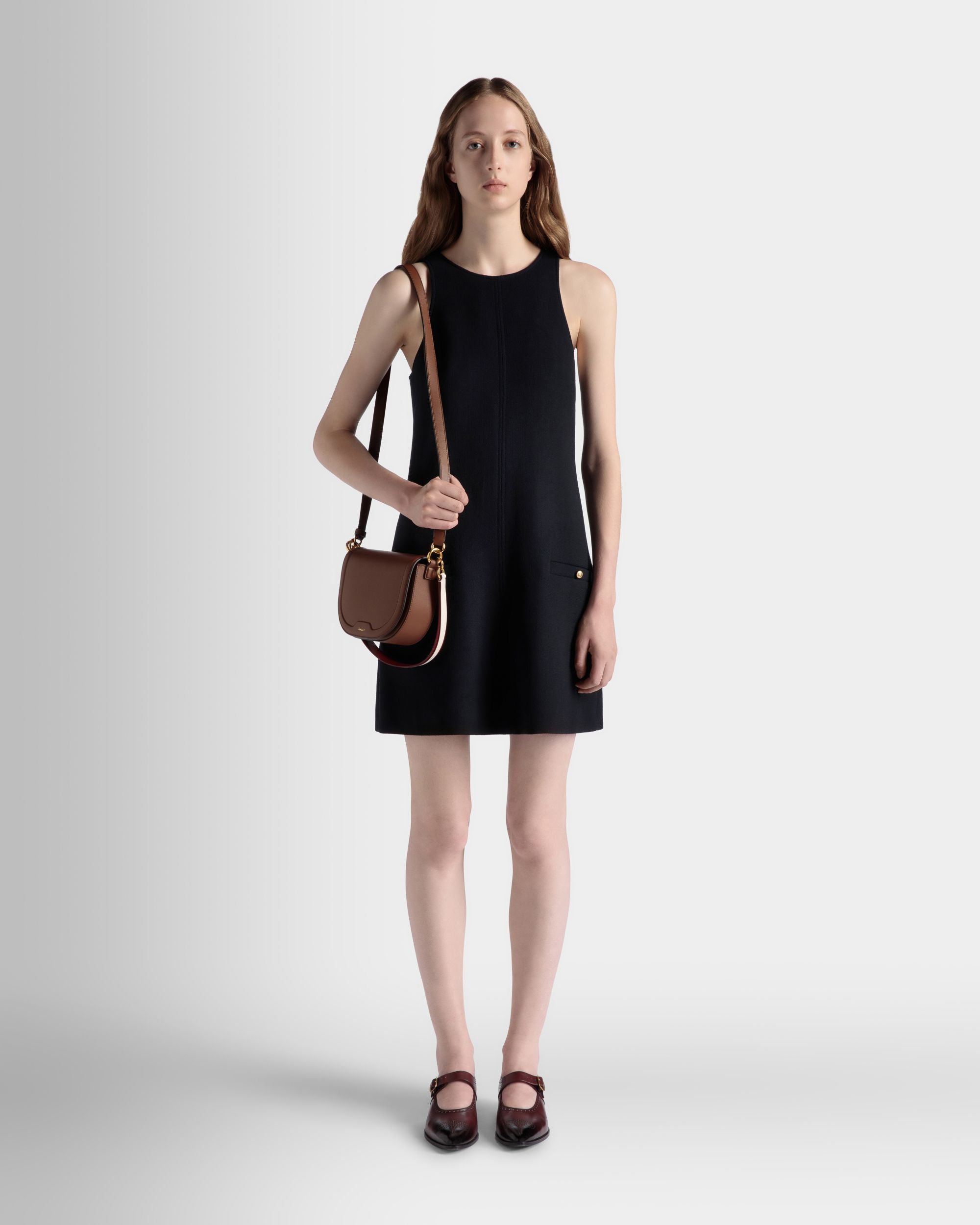 Code Umhängetasche Aus Leder In Braun - Damen - Bally - 02