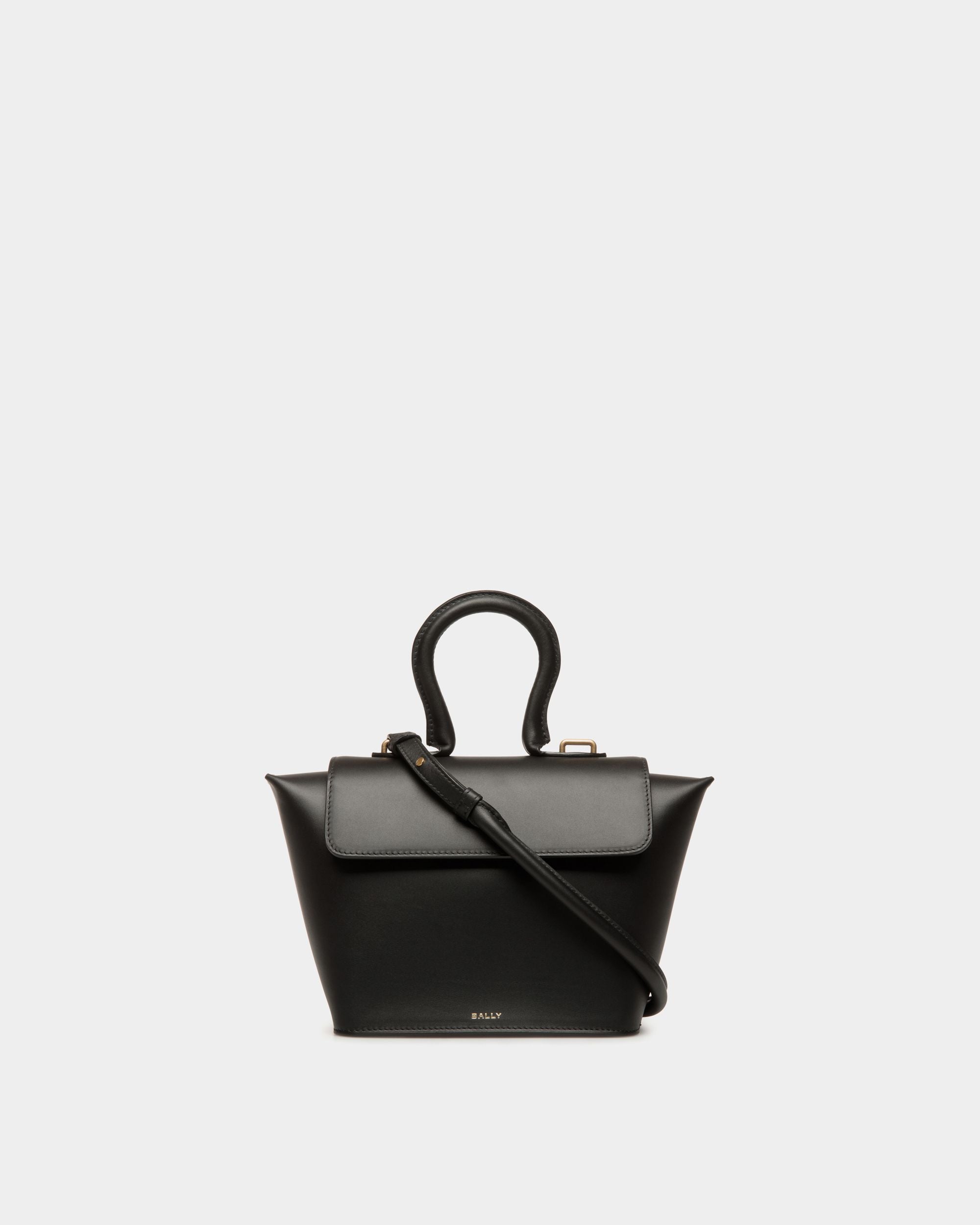 Belle Henkeltasche Aus Leder In Schwarz - Damen - Bally - 01