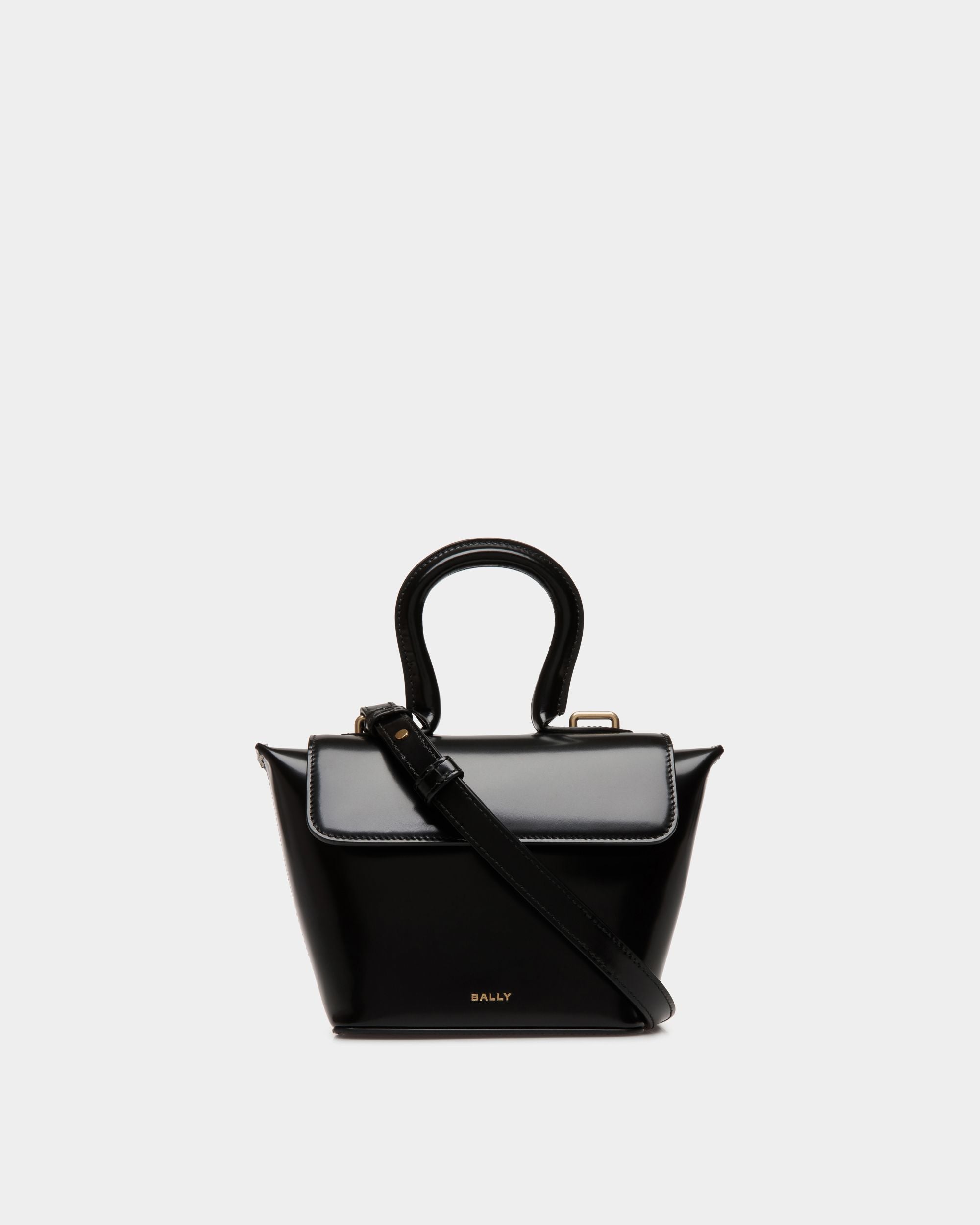 Belle Minibag In Black Brushed Leather - Damen - Bally - 01