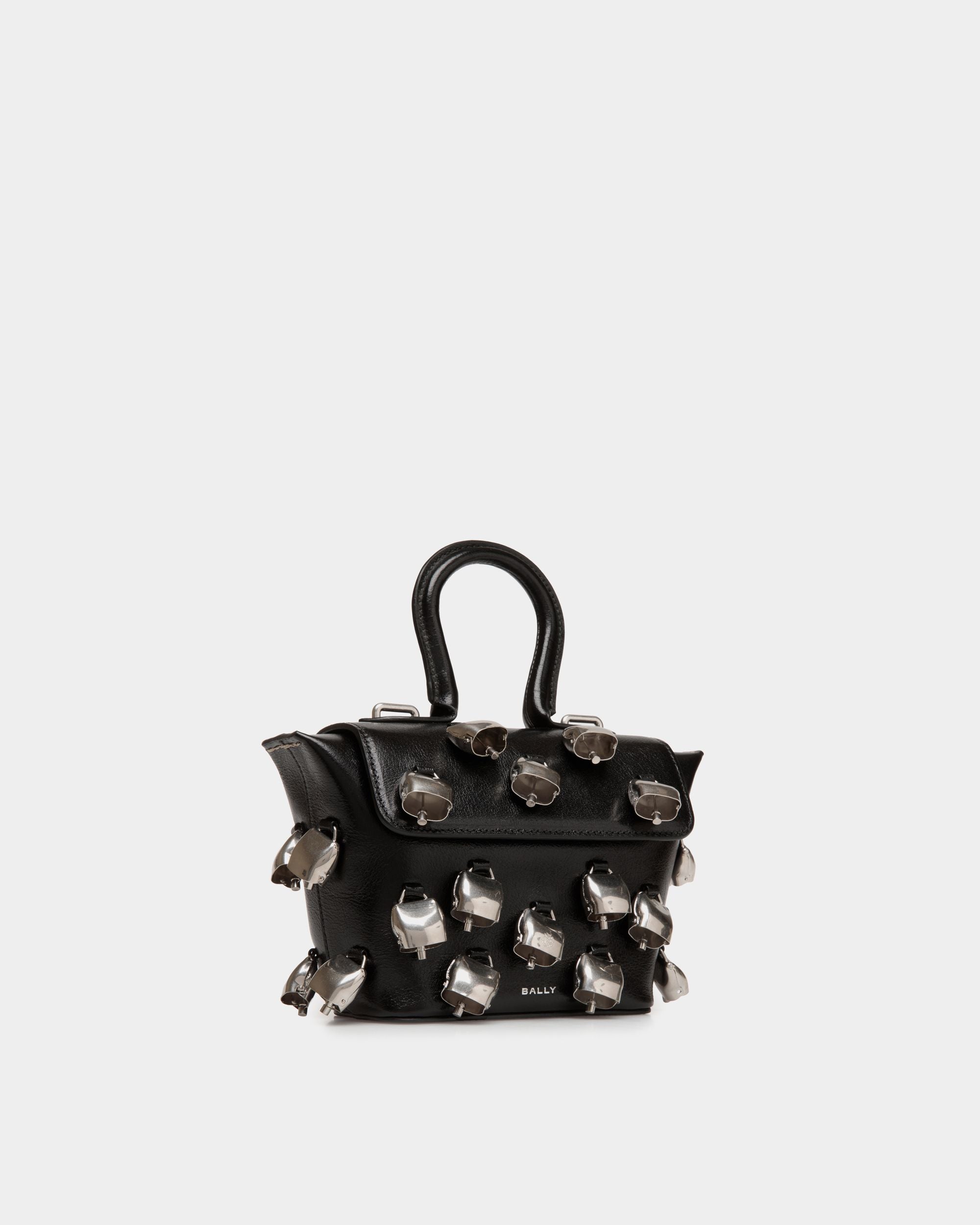 Belle Minibag In Black Leather with Bells - Damen - Bally - 04