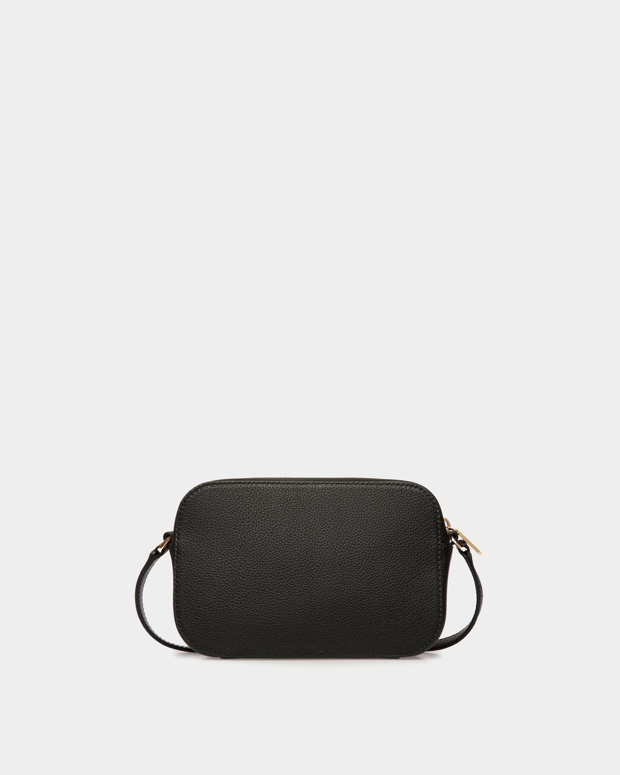 Kleine Lock Me Umhängetasche Für Damen Aus Genarbtem Leder In Schwarz - Damen - Bally - 03