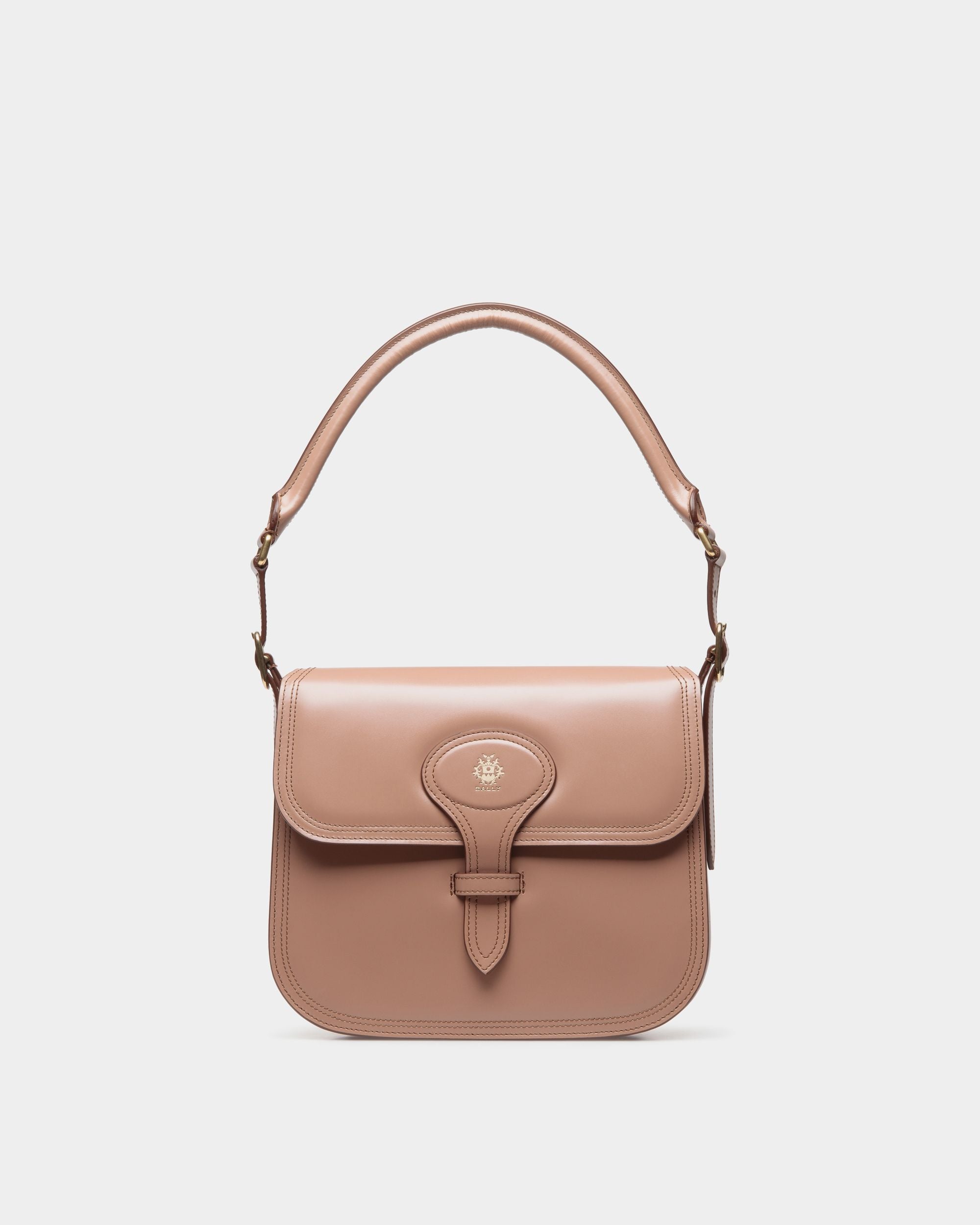 Umhängetasche Beckett Aus Gebürstetem Leder In Praline Beige - Damen - Bally - 01