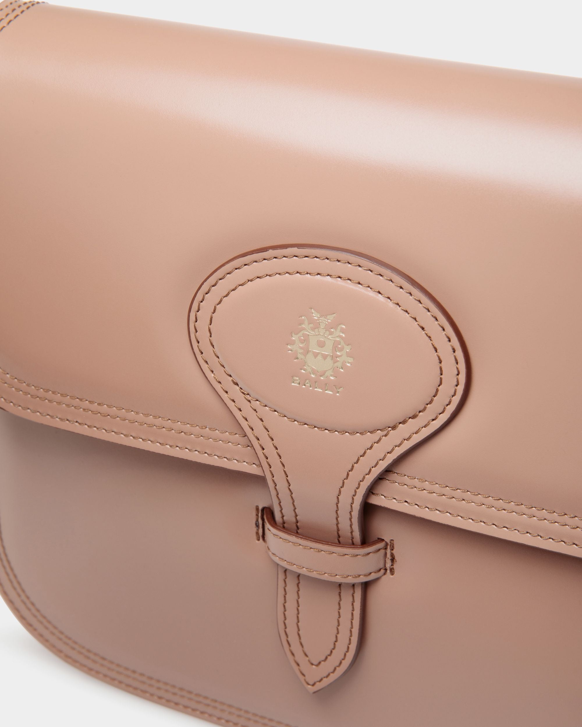 Umhängetasche Beckett Aus Gebürstetem Leder In Praline Beige - Damen - Bally - 06