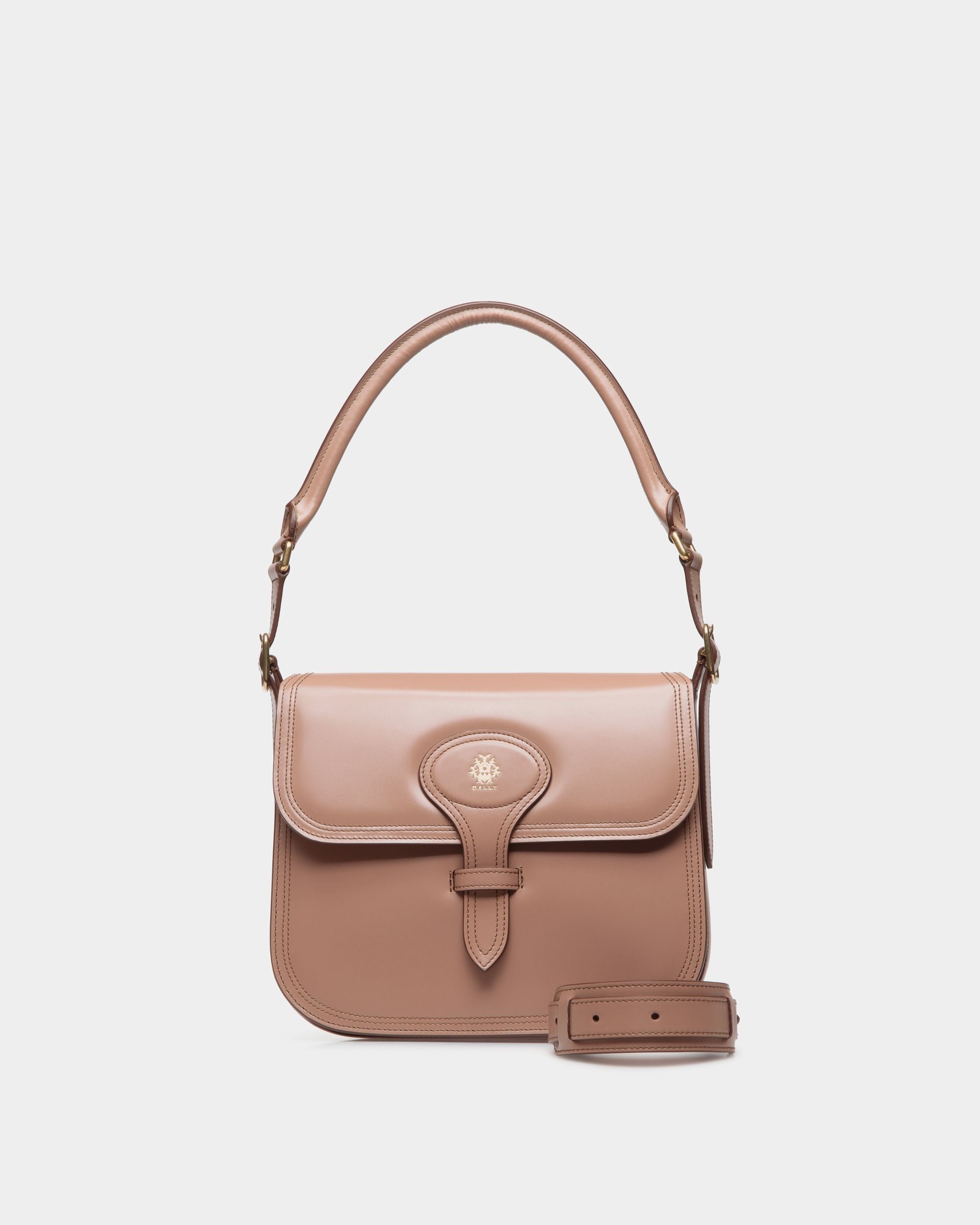 Umhängetasche Beckett Aus Gebürstetem Leder In Praline Beige - Damen - Bally - 07