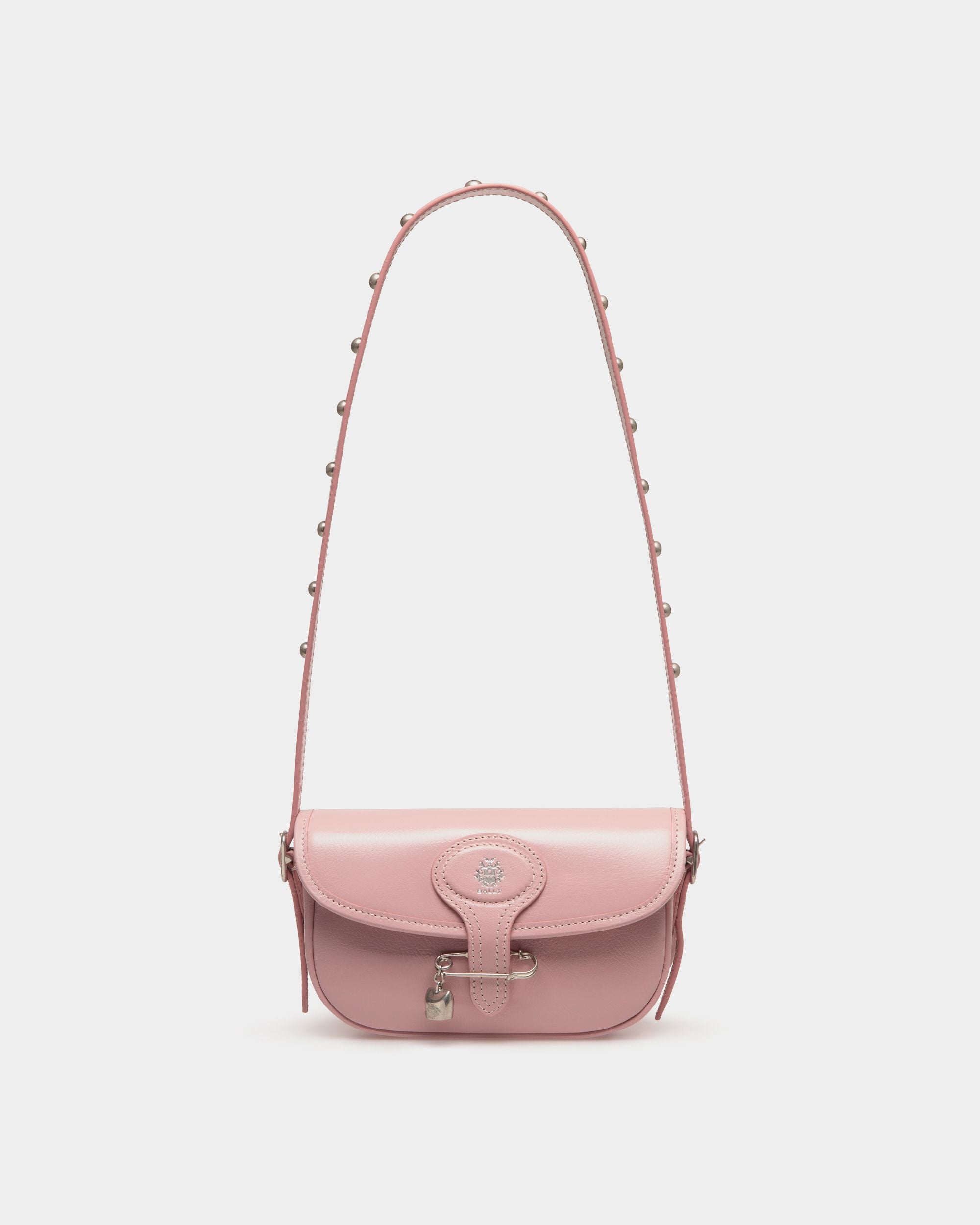 Beckett Minitasche Aus Rosa Leder Mit Bally-Pin - Damen - Bally - 01