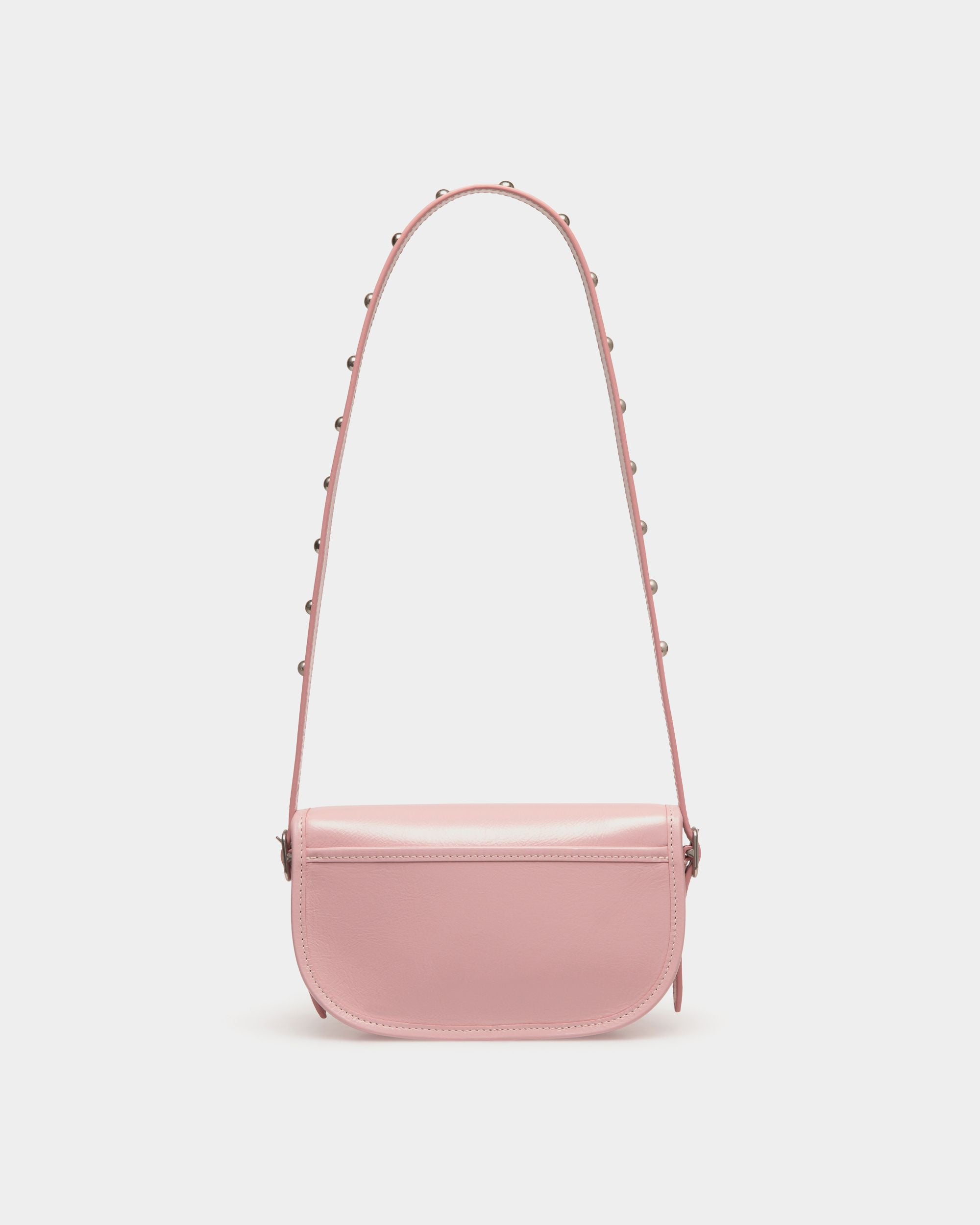 Beckett Minitasche Aus Rosa Leder Mit Bally-Pin - Damen - Bally - 03