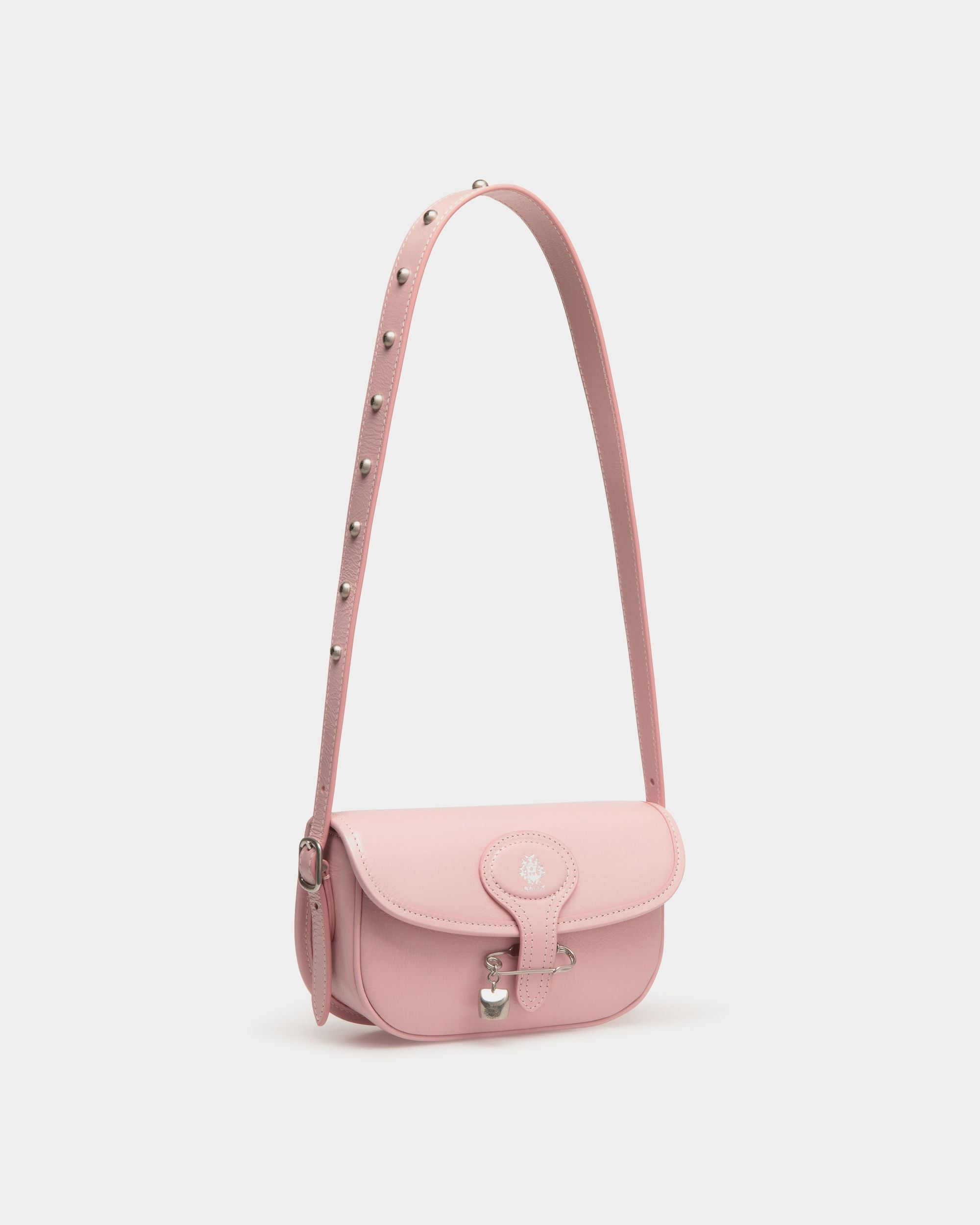 Beckett Minitasche Aus Rosa Leder Mit Bally-Pin - Damen - Bally - 04