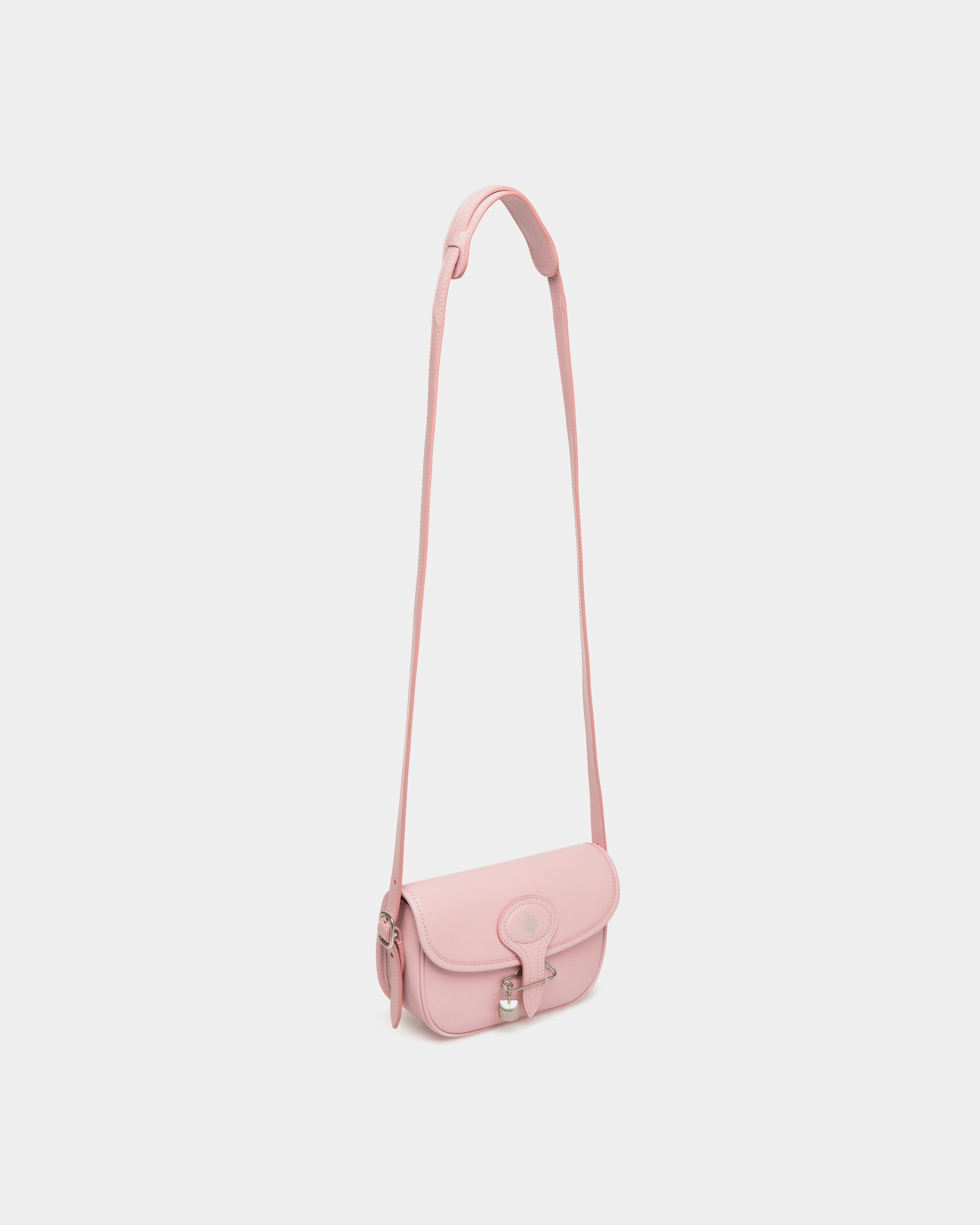 Beckett Minitasche Aus Rosa Leder Mit Bally-Pin - Damen - Bally - 05