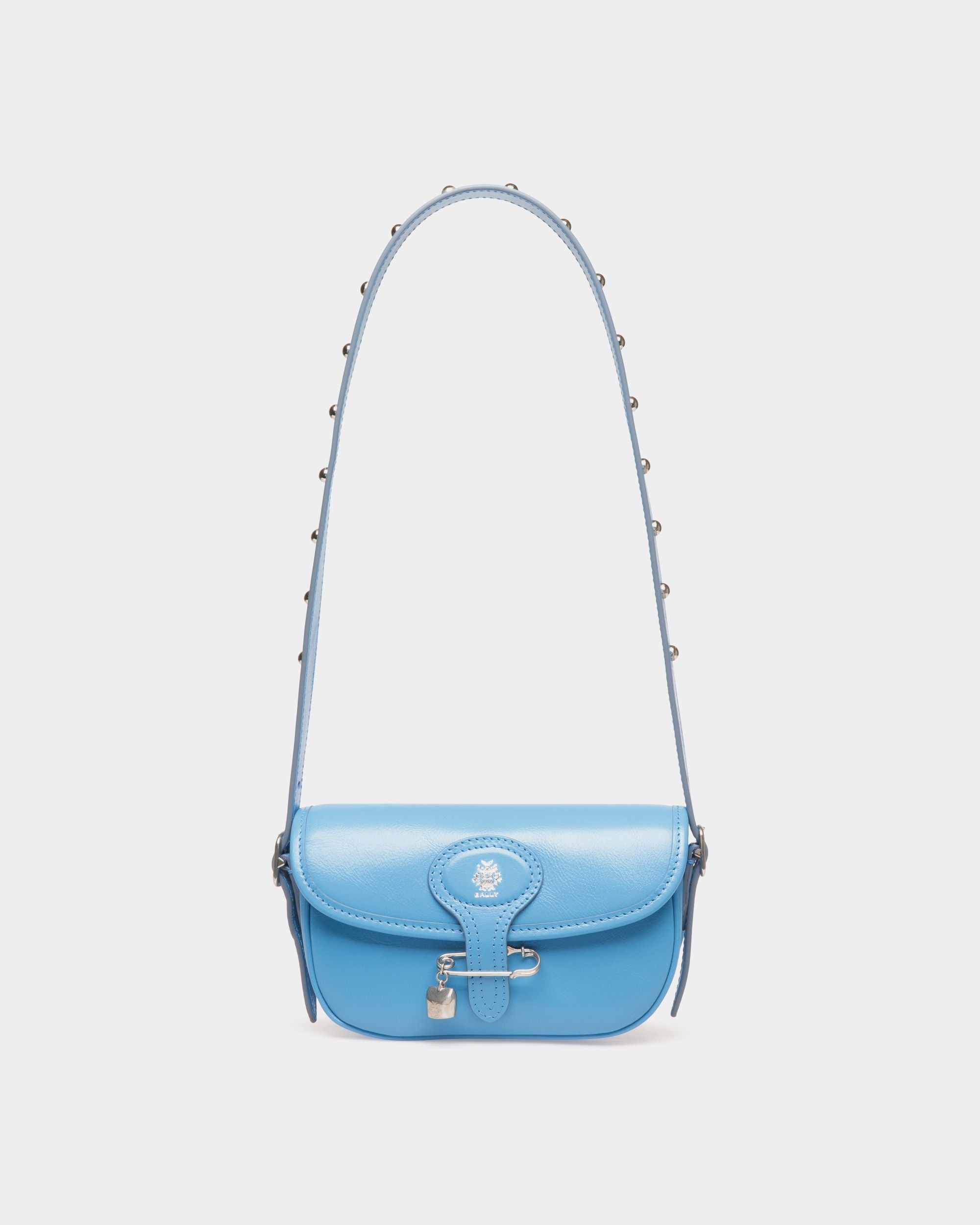 Beckett Minitasche Aus Blauem Leder Mit Bally-Pin - Damen - Bally - 01
