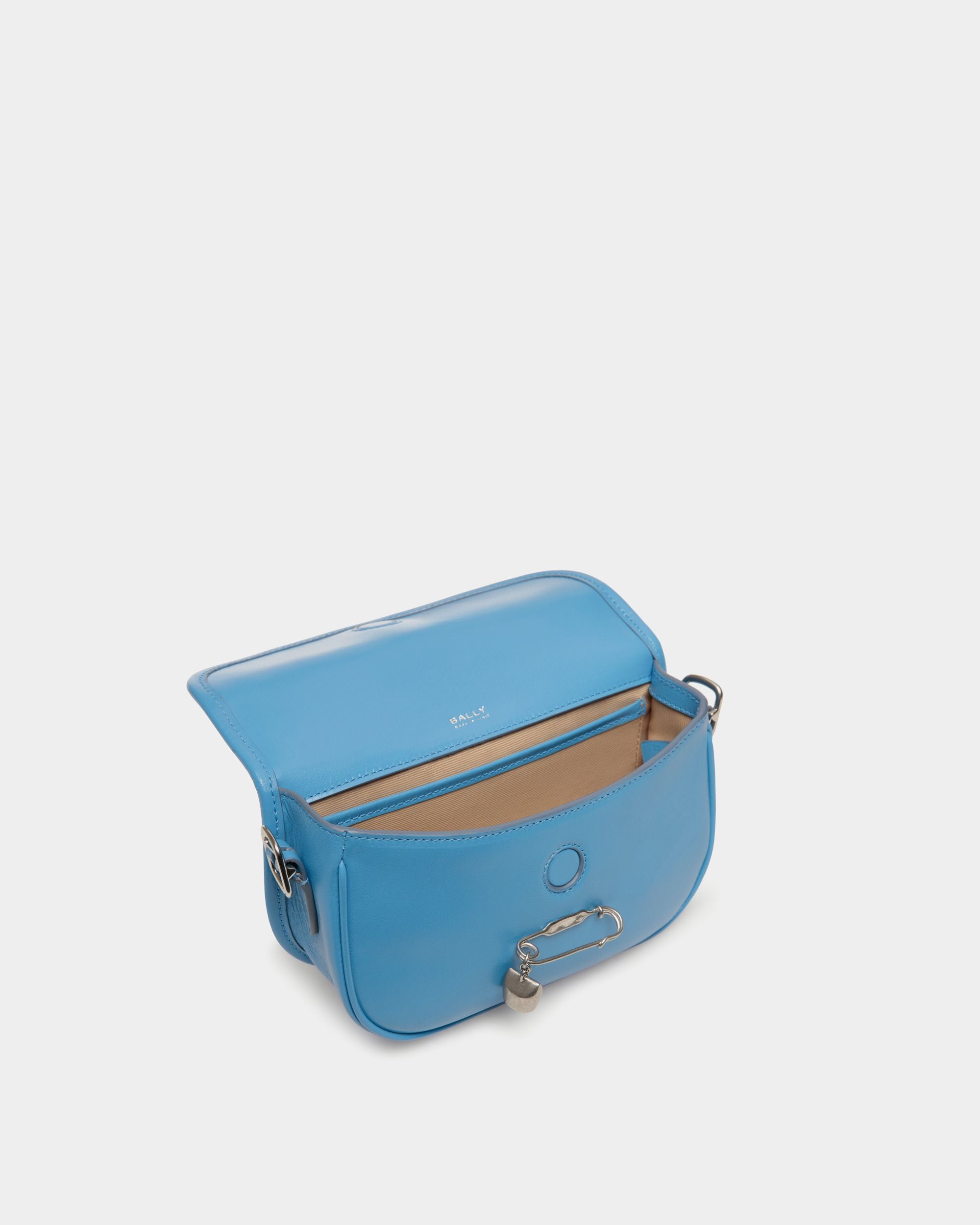 Beckett Minitasche Aus Blauem Leder Mit Bally-Pin - Damen - Bally - 05