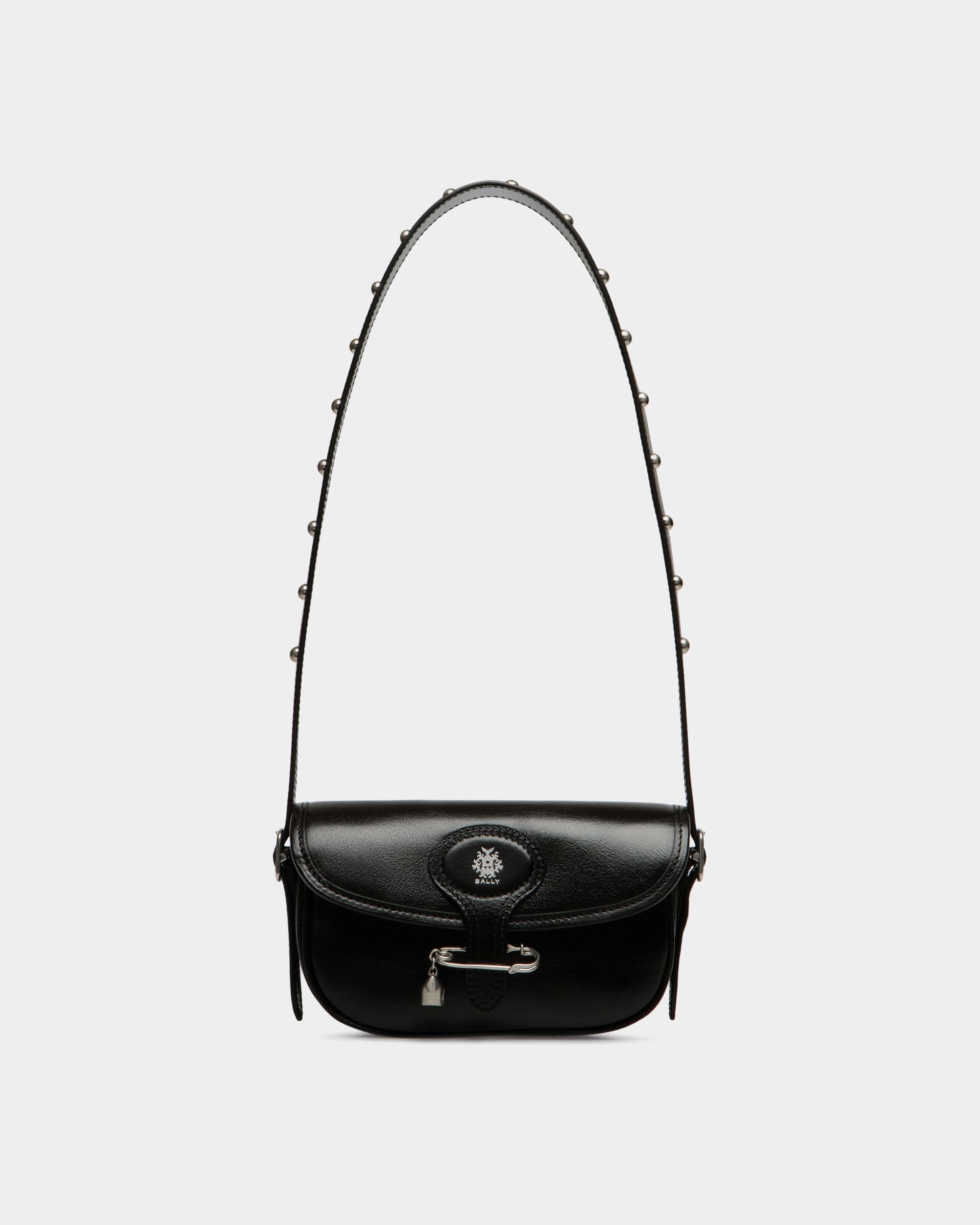 Beckett Minitasche Aus Schwarzem Leder Mit Bally Pin - Damen - Bally - 01