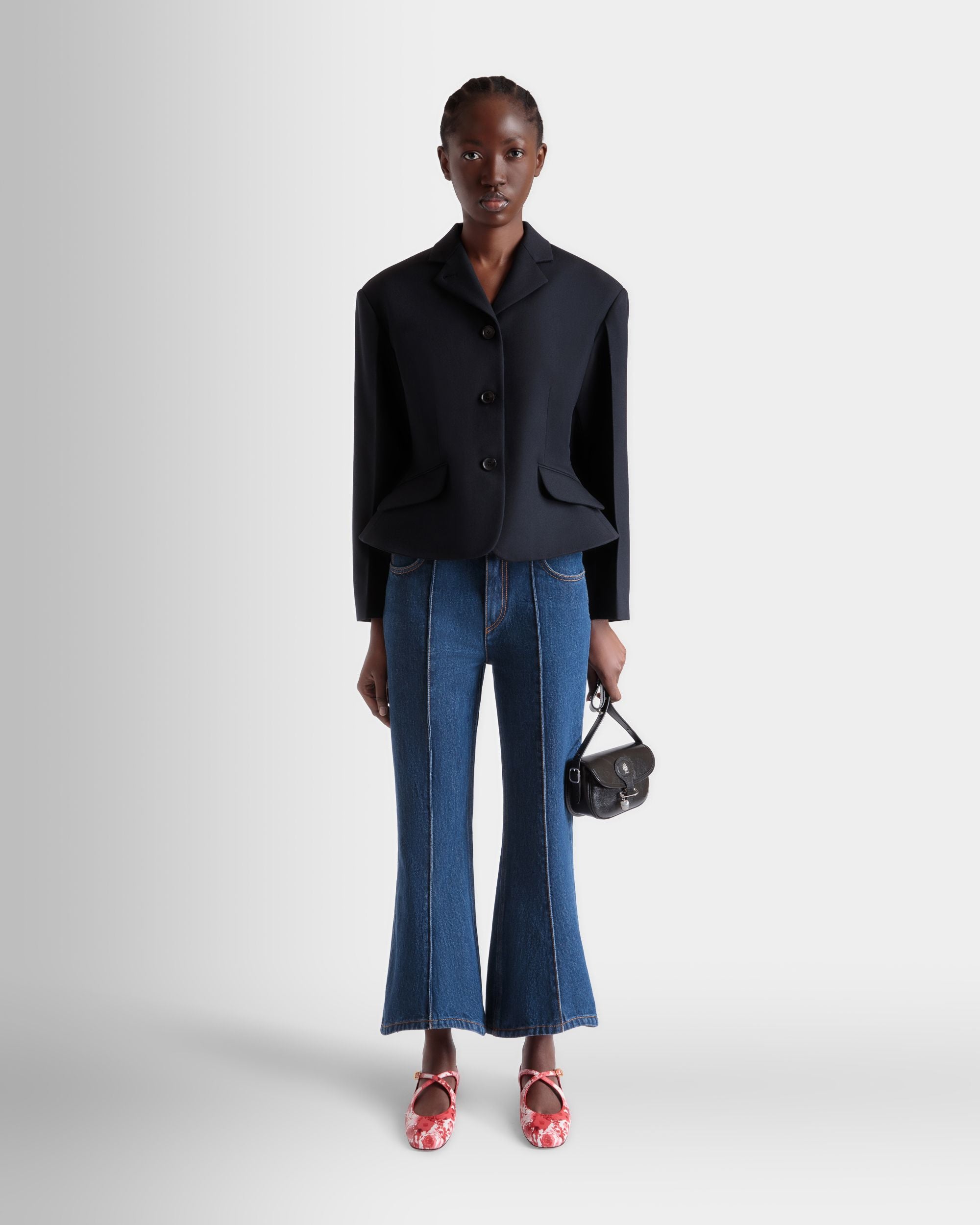 Beckett Minitasche Aus Schwarzem Leder Mit Bally Pin - Damen - Bally - 02