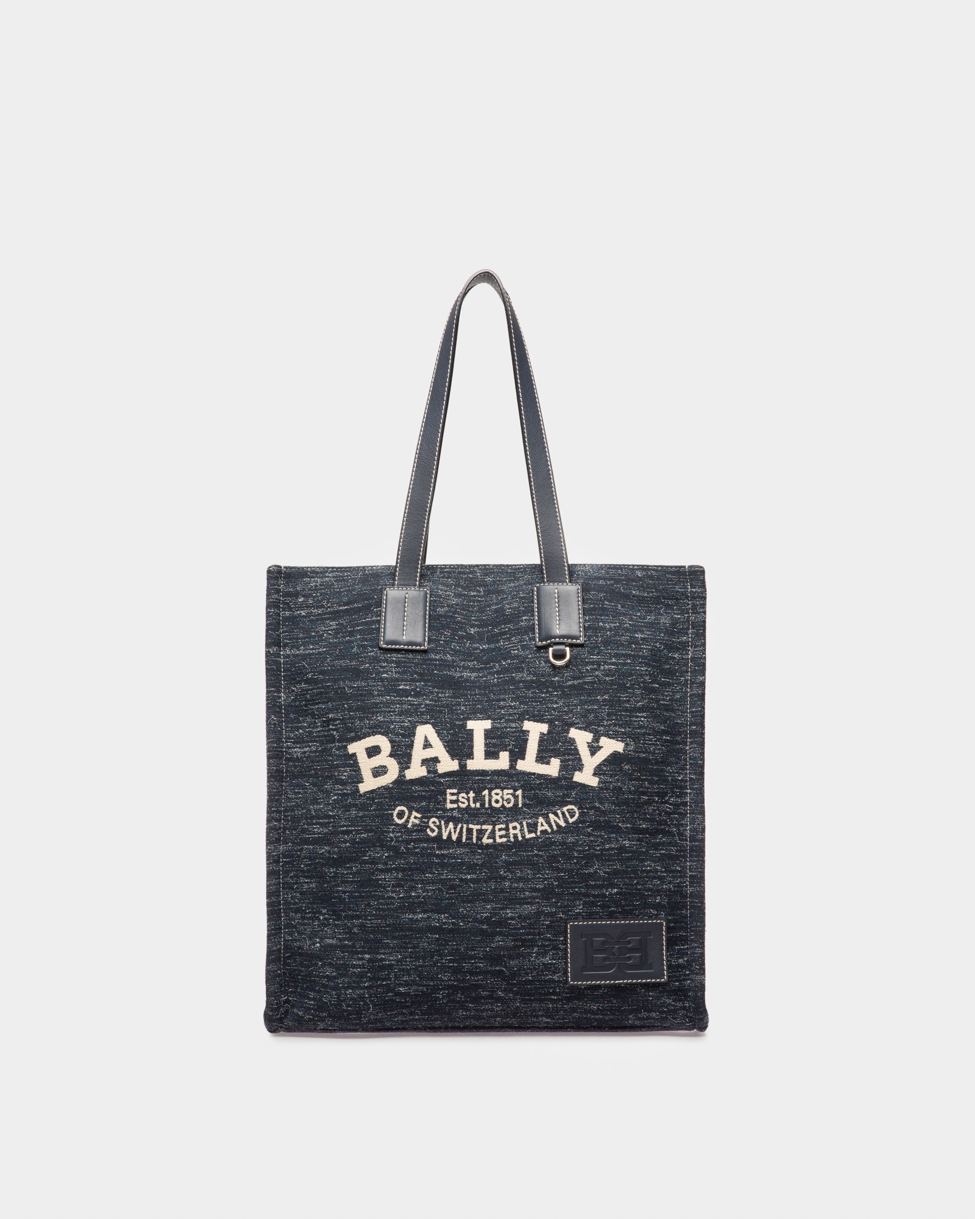 Crystalia Shopper Aus Marineblauem Stoff - Damen - Bally - 01