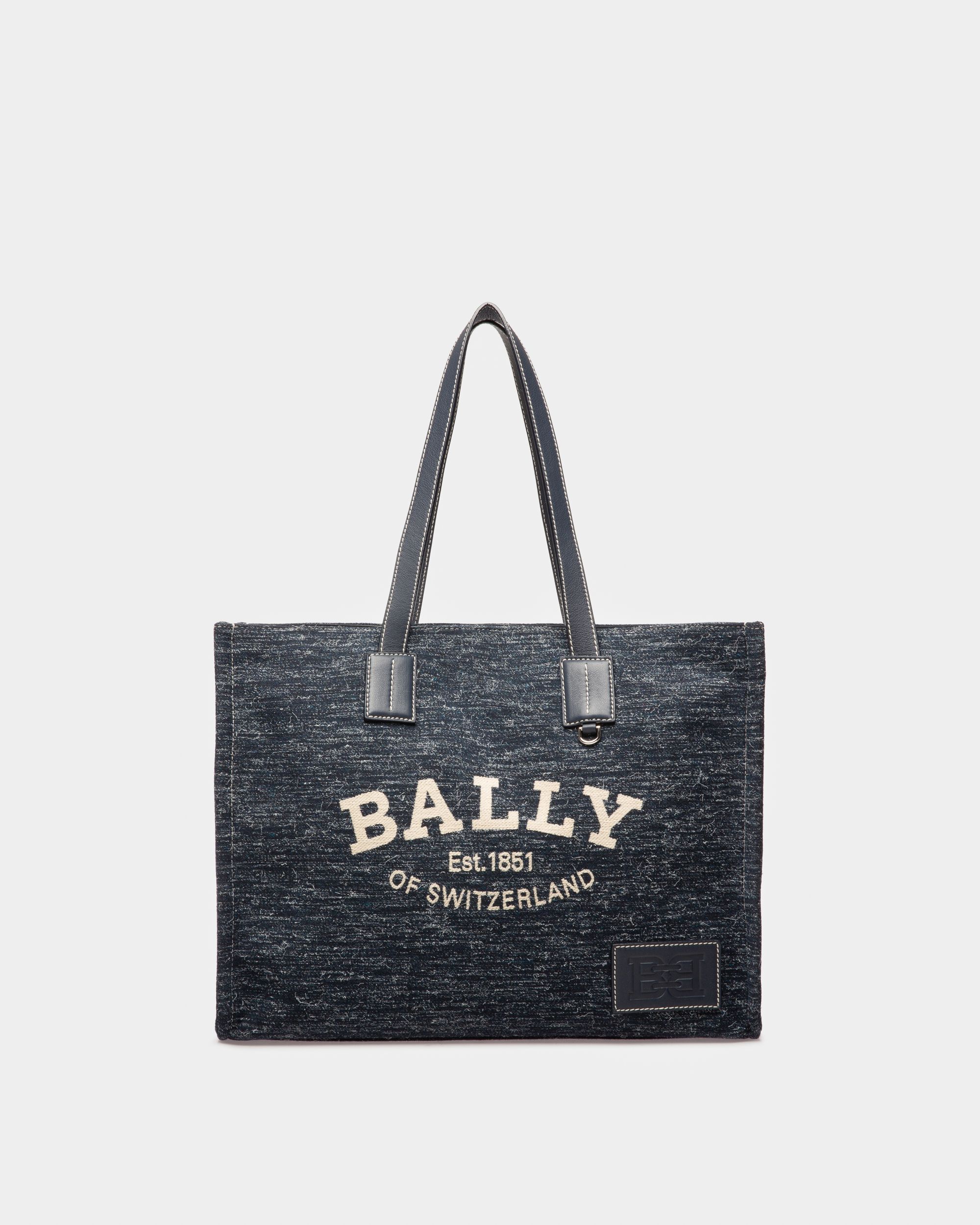 Crystalia Shopper Aus Marineblauem Stoff - Damen - Bally - 01