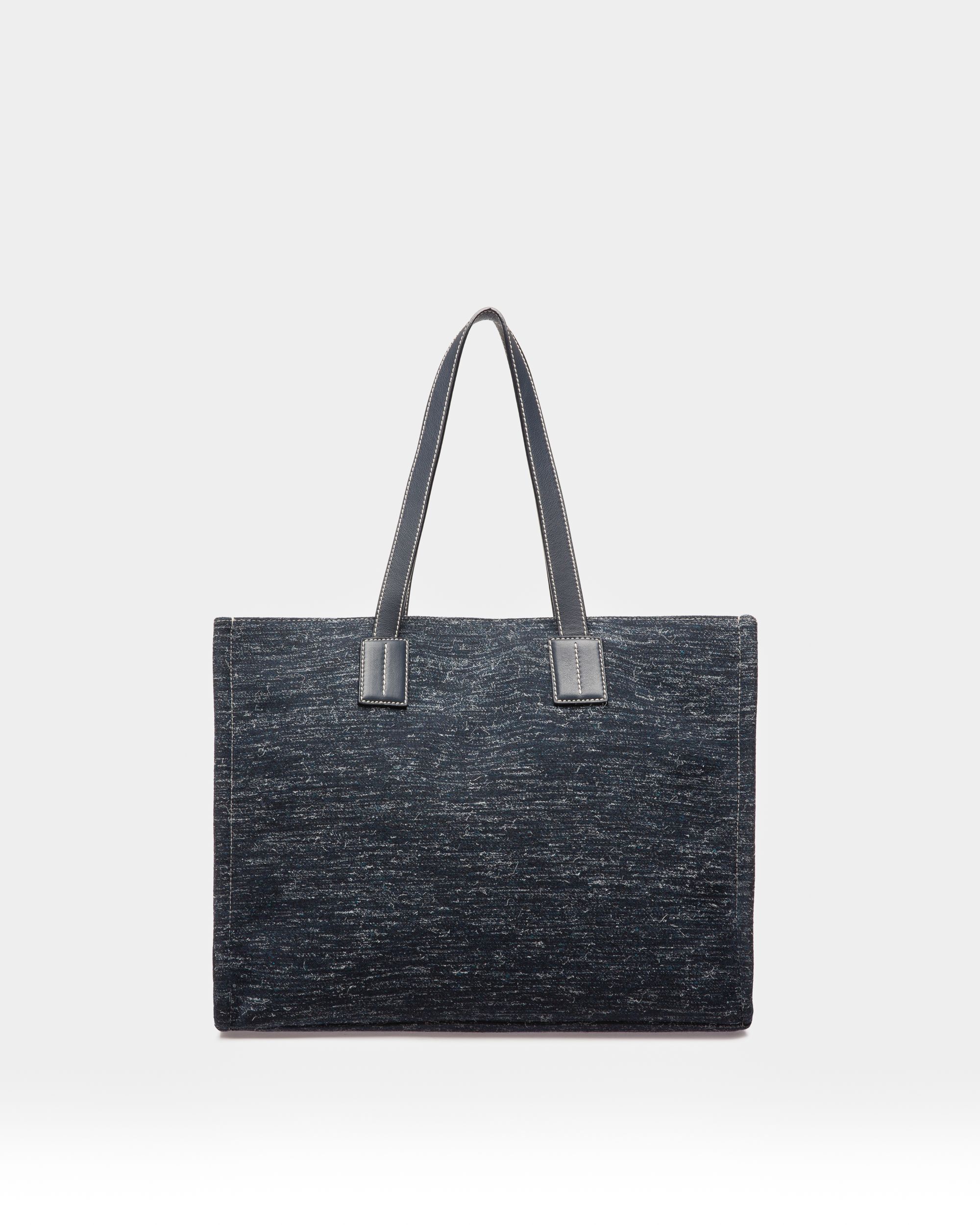Crystalia Shopper Aus Marineblauem Stoff - Damen - Bally - 03