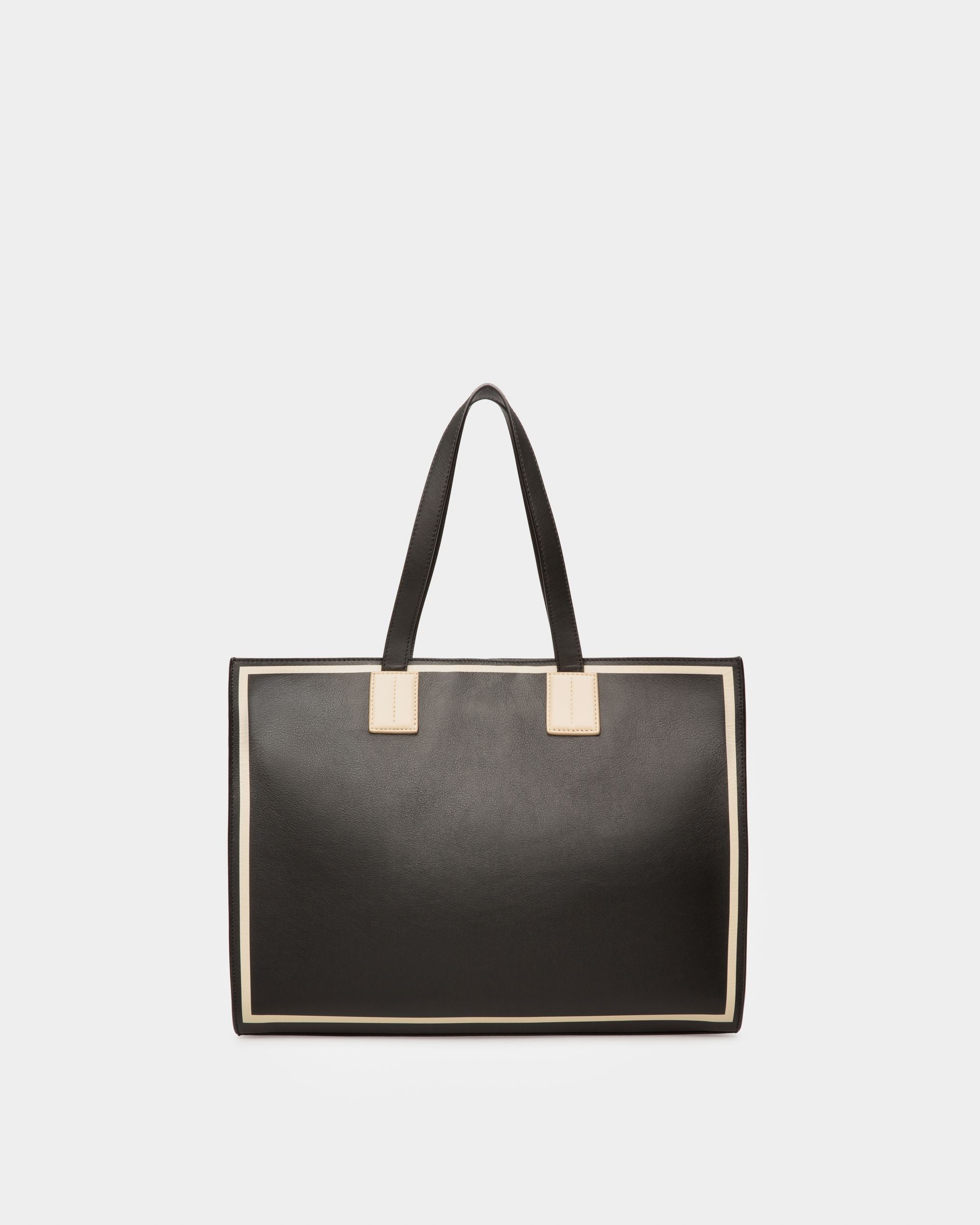 Crystalia Shopper Aus Schwarzem Leder - Damen - Bally - 03