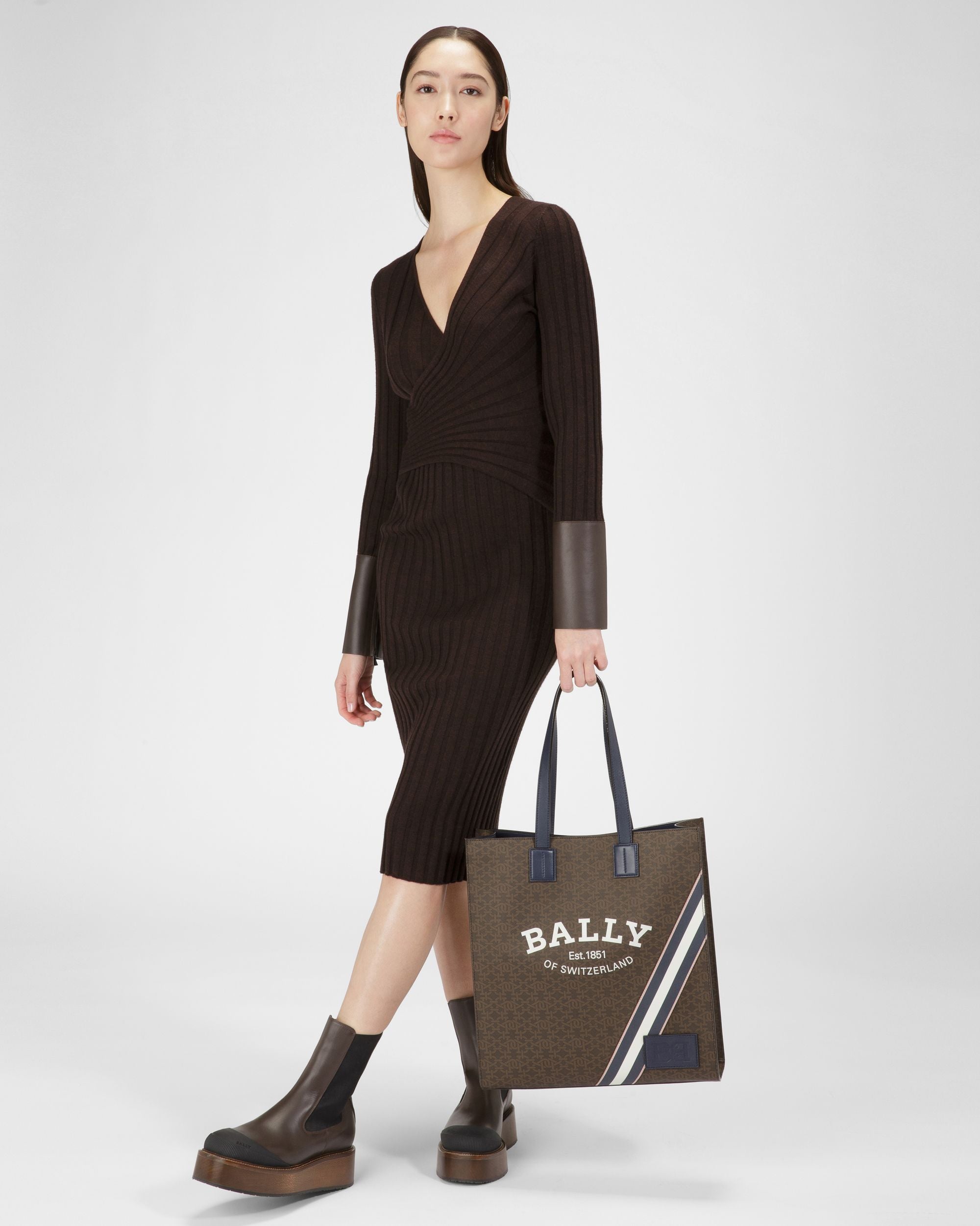 Crystalia Shopper Aus Braunem Tpu - Damen - Bally - 06
