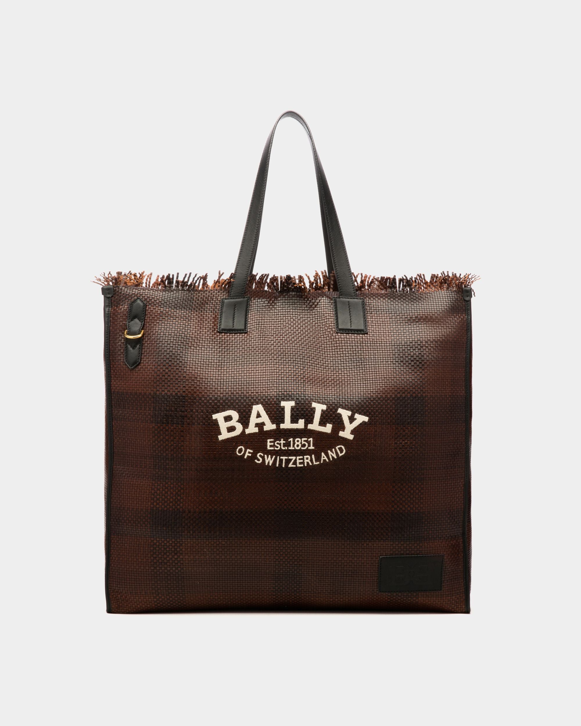 Crystalia Xl Shopper Aus Braunem Leder - Damen - Bally - 01