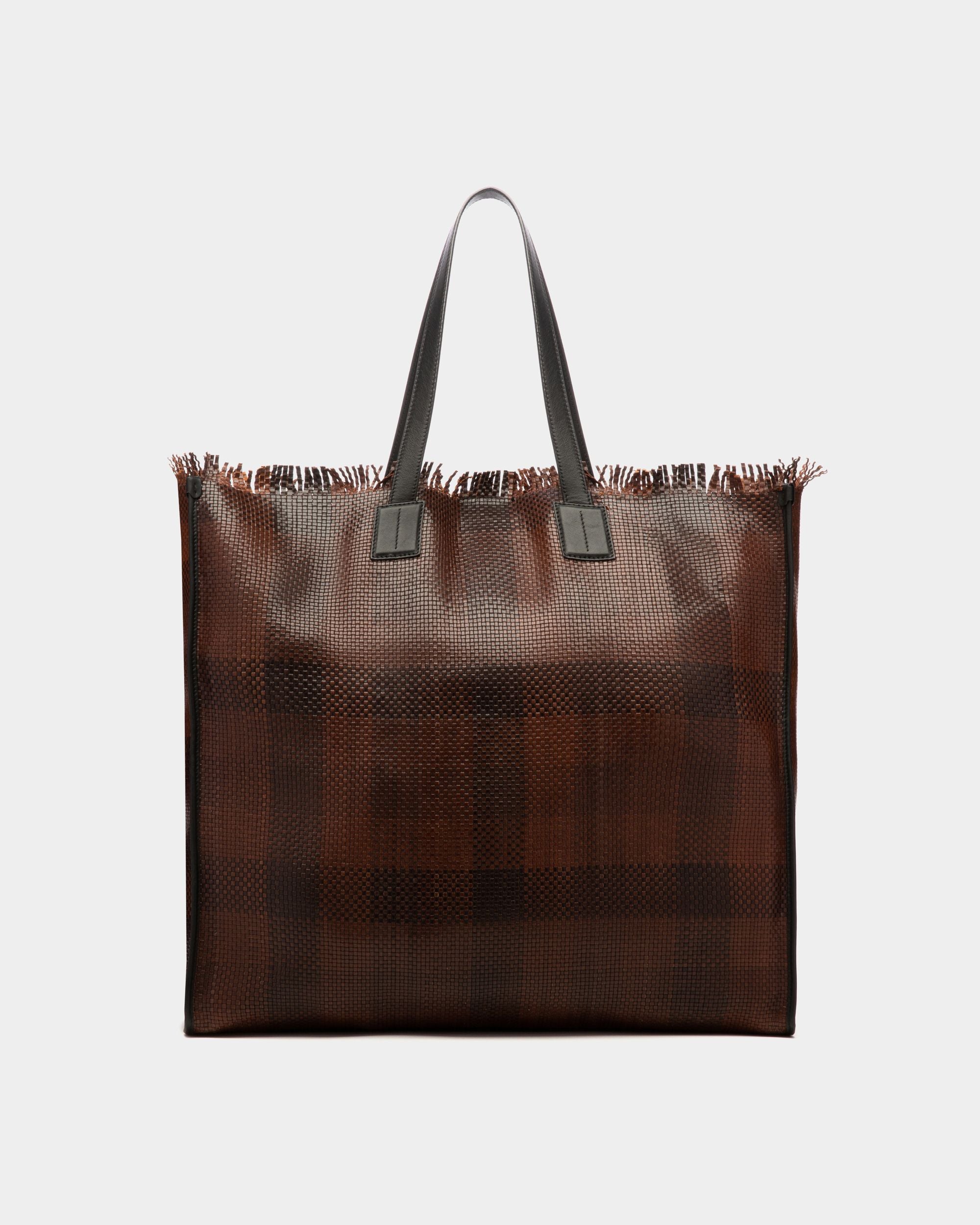 Crystalia Xl Shopper Aus Braunem Leder - Damen - Bally - 02
